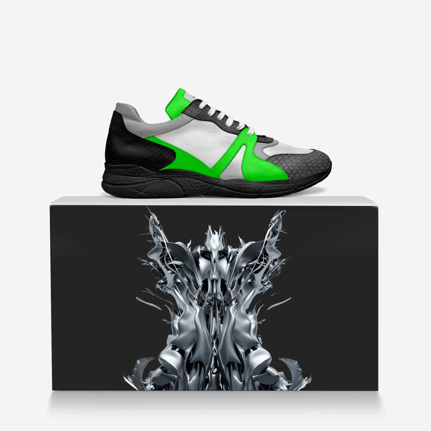 Lucky Sevens custom made in Italy shoes by Crystal A Williams | Over box view