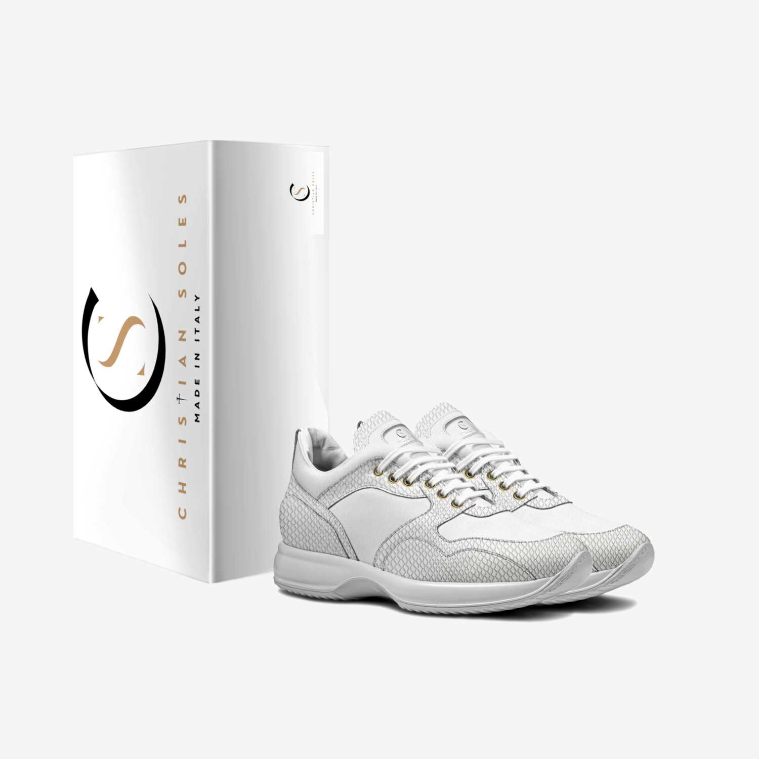 Reagan Sneaker custom made in Italy shoes by Christian Soles Collection | Box view