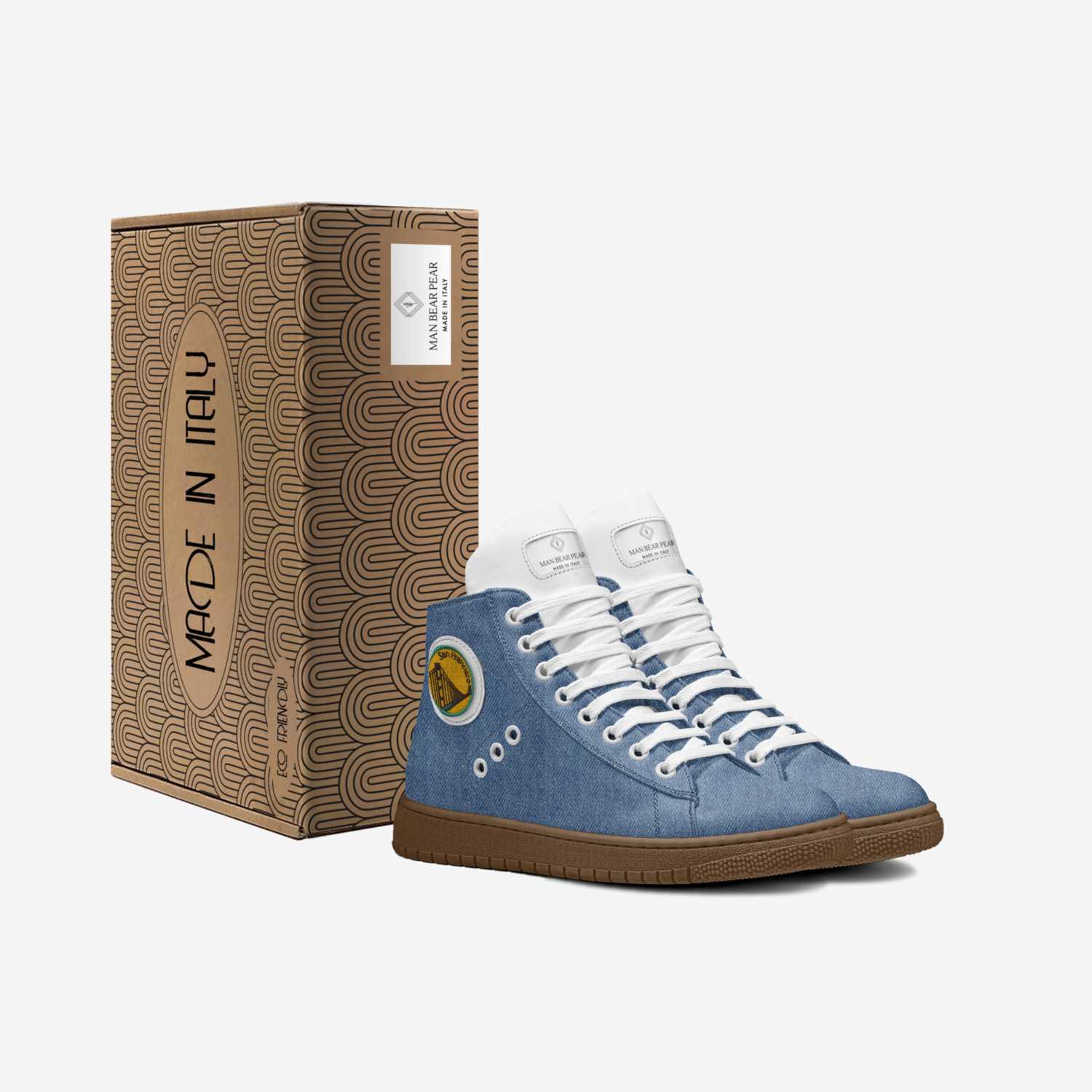 MAN BEAR PEAR  custom made in Italy shoes by Najee Chandler | Box view