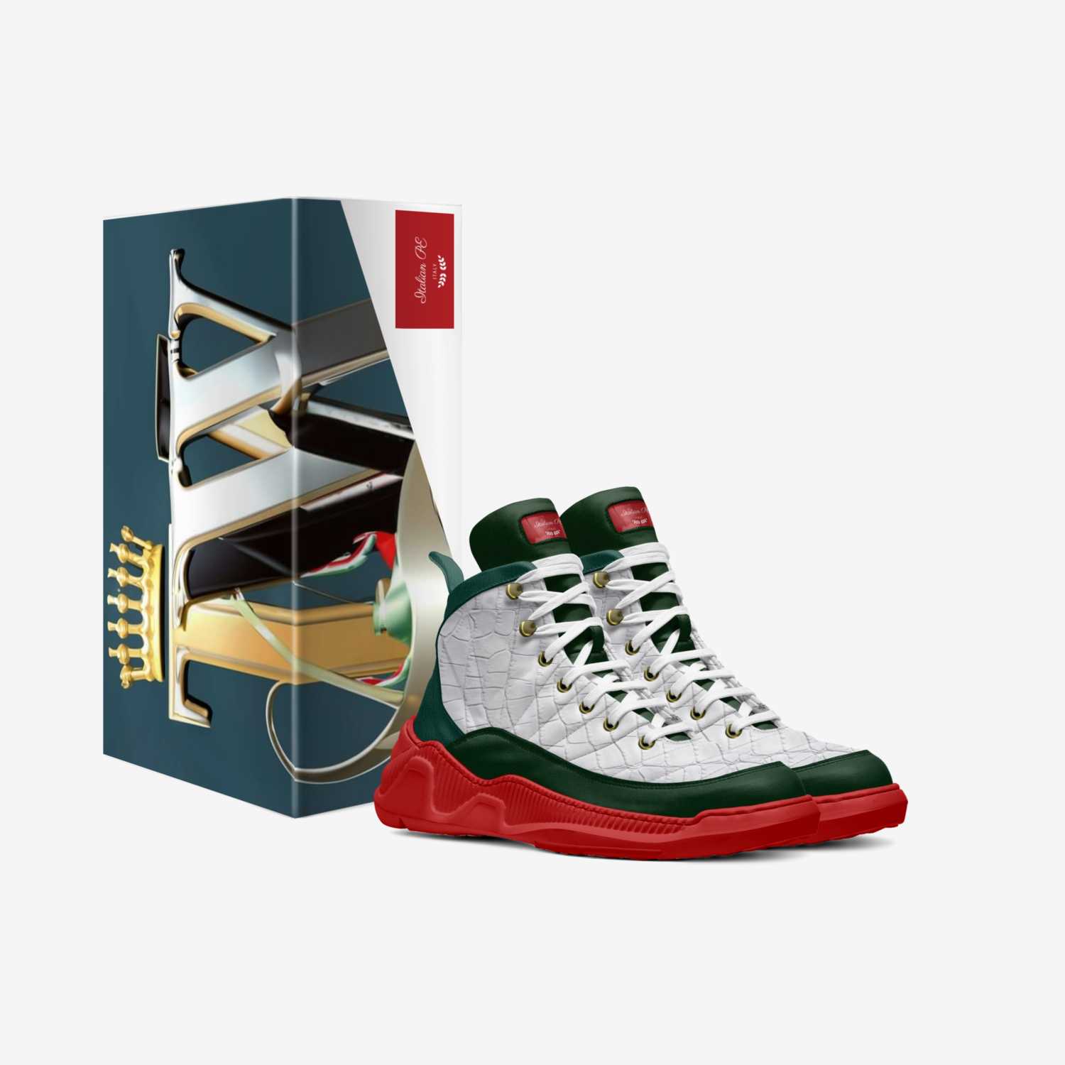 PE custom made in Italy shoes by Tiffany Wingo | Box view
