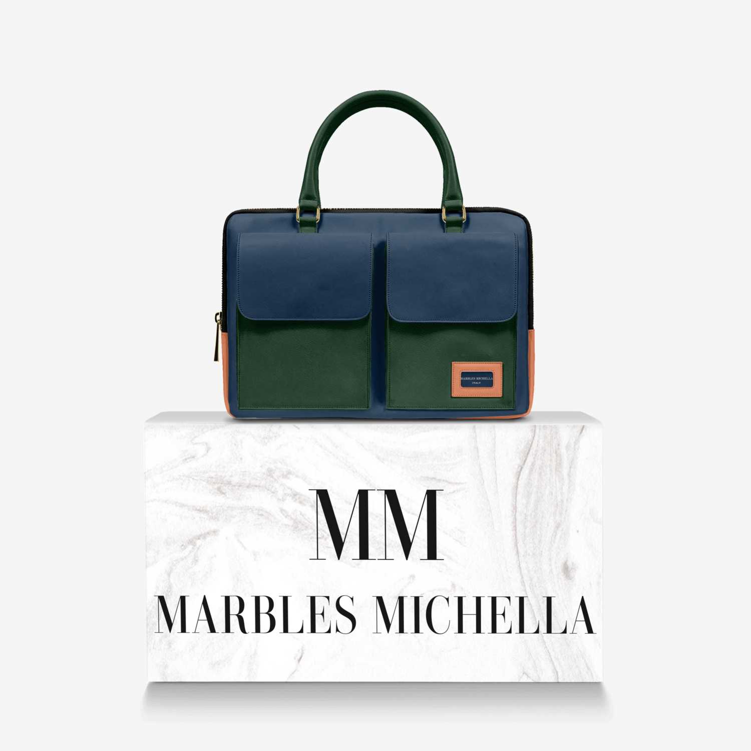 MARBLES MICHELLA custom made in Italy design by Michella Gurley | Over box view