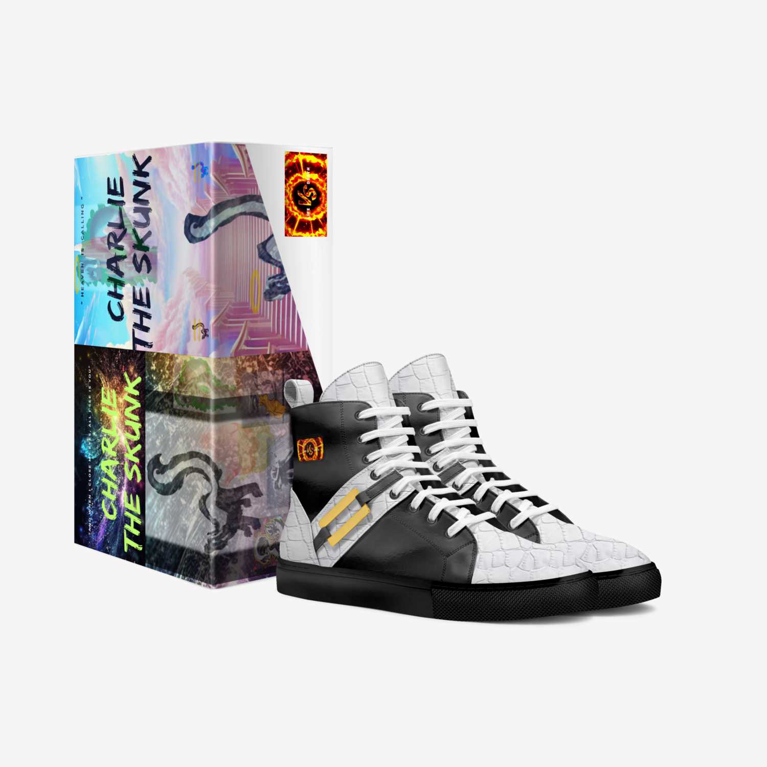 CHARLIE THE SKUNK1 custom made in Italy shoes by Syed Hofioni | Box view