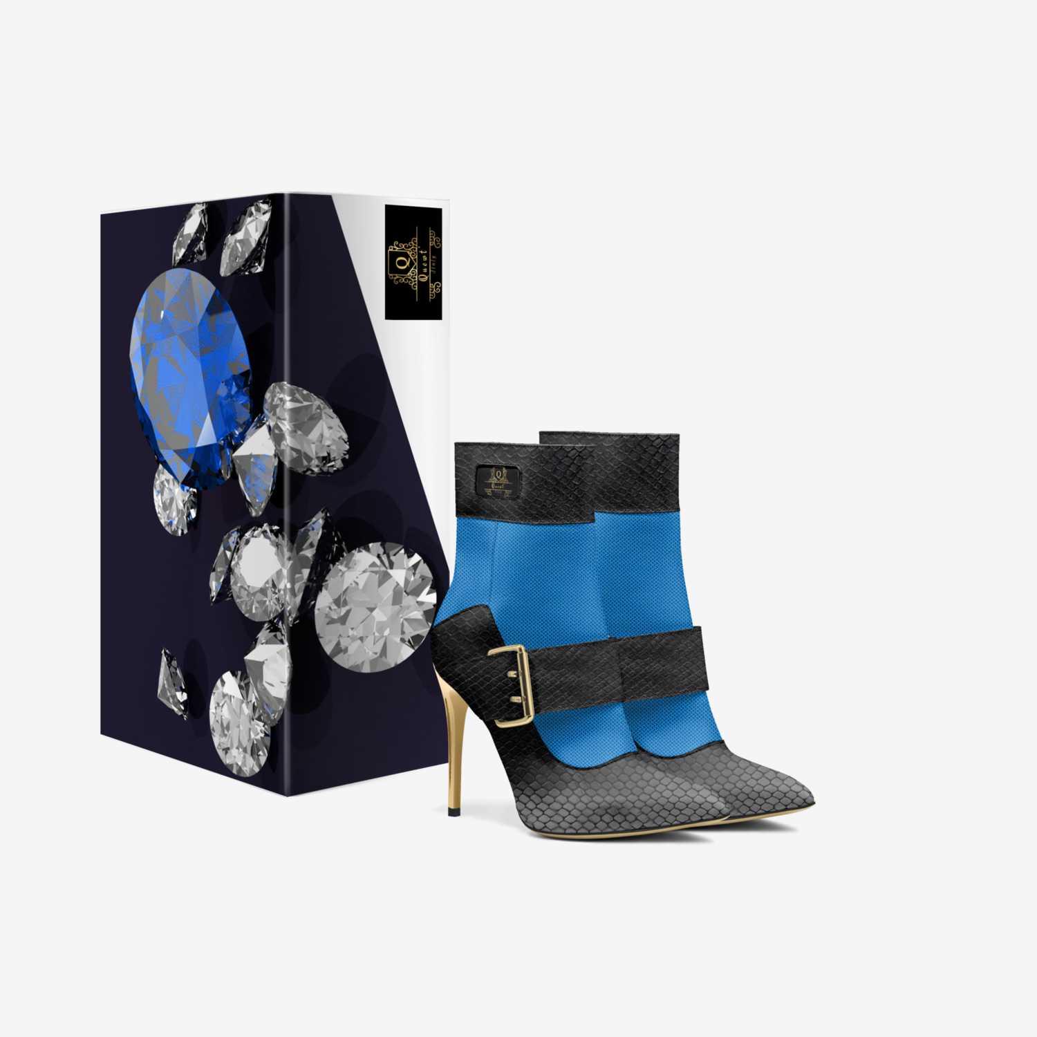 Quewt' custom made in Italy shoes by Rona'E Le'Shawn | Box view