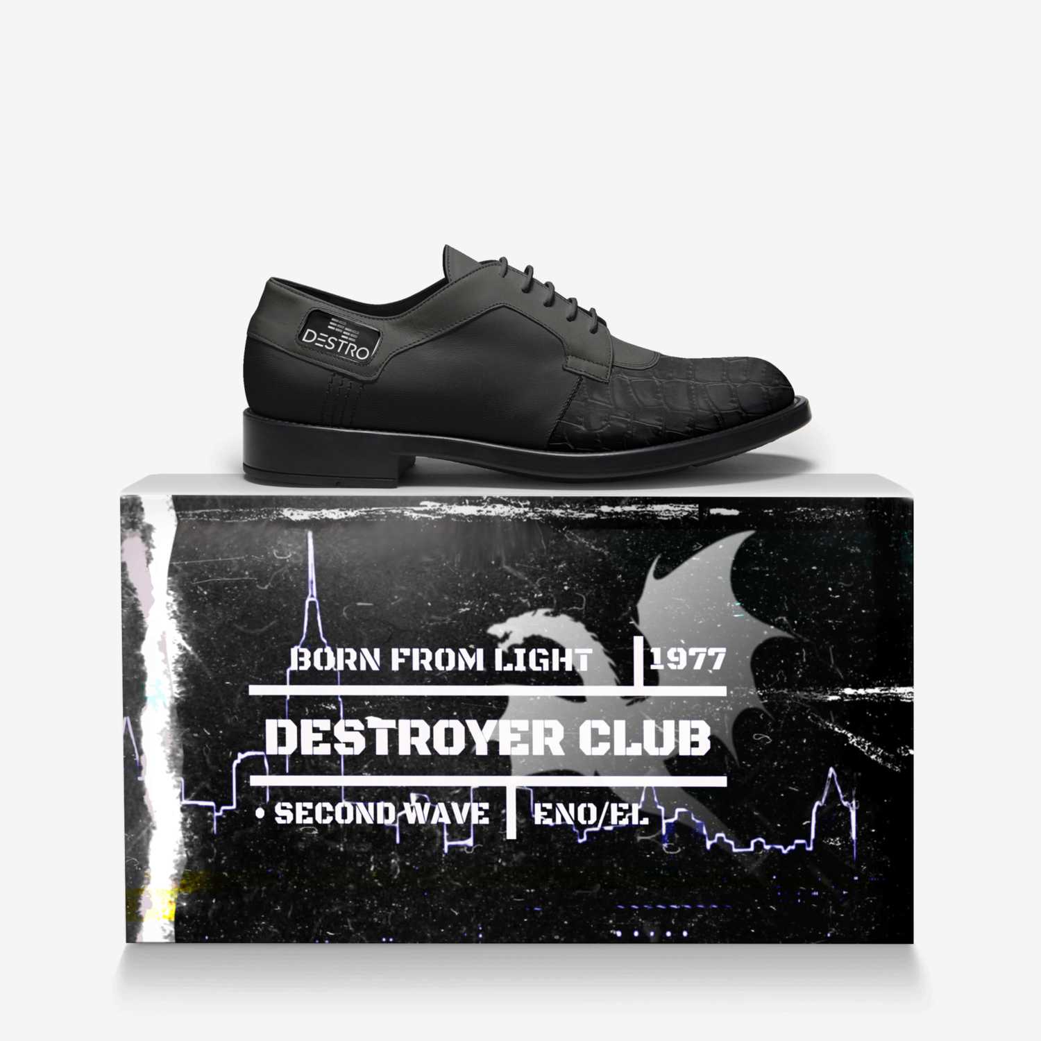 DESTRO custom made in Italy shoes by Redstar Mafia 2 | Over box view