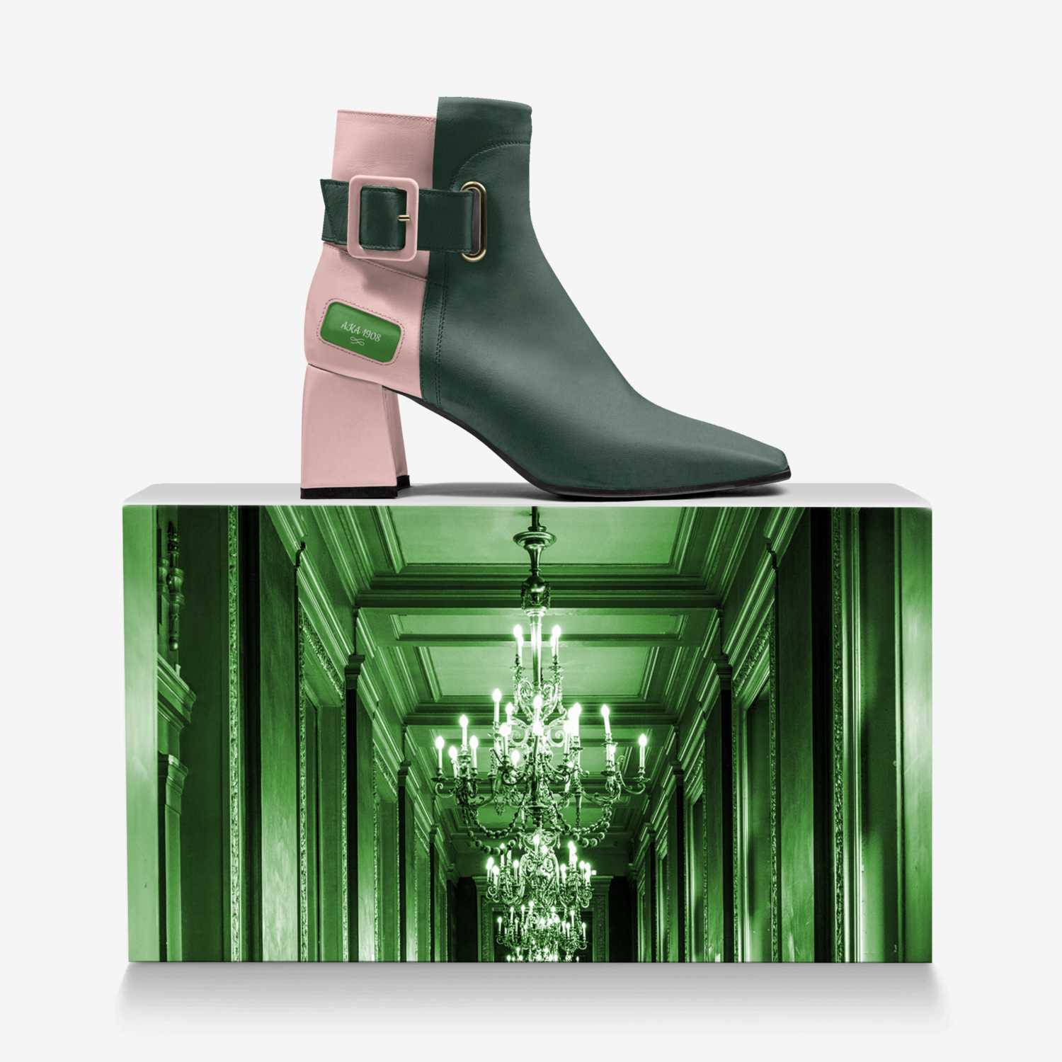 1908 #1 custom made in Italy shoes by The Diva Lyn Hicks | Over box view
