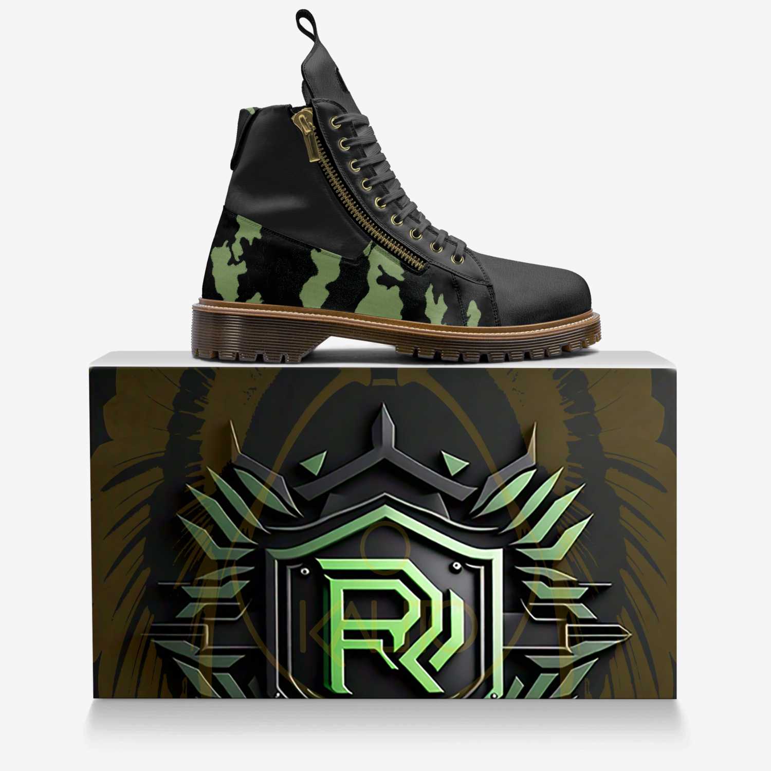 Roman Forge  custom made in Italy shoes by Kalito Ayala | Over box view