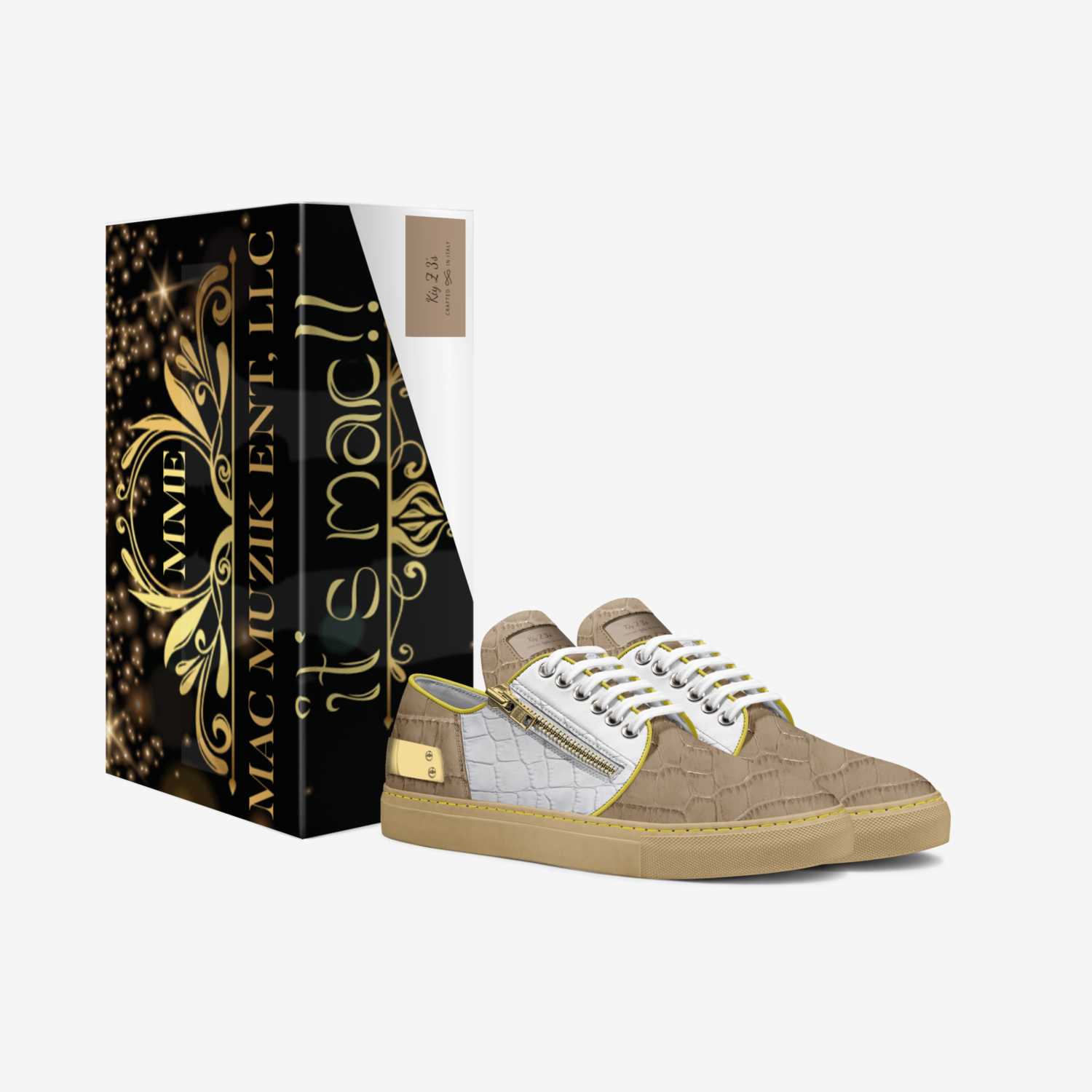 Kiy Z 3's  custom made in Italy shoes by Demetrius Smith | Box view