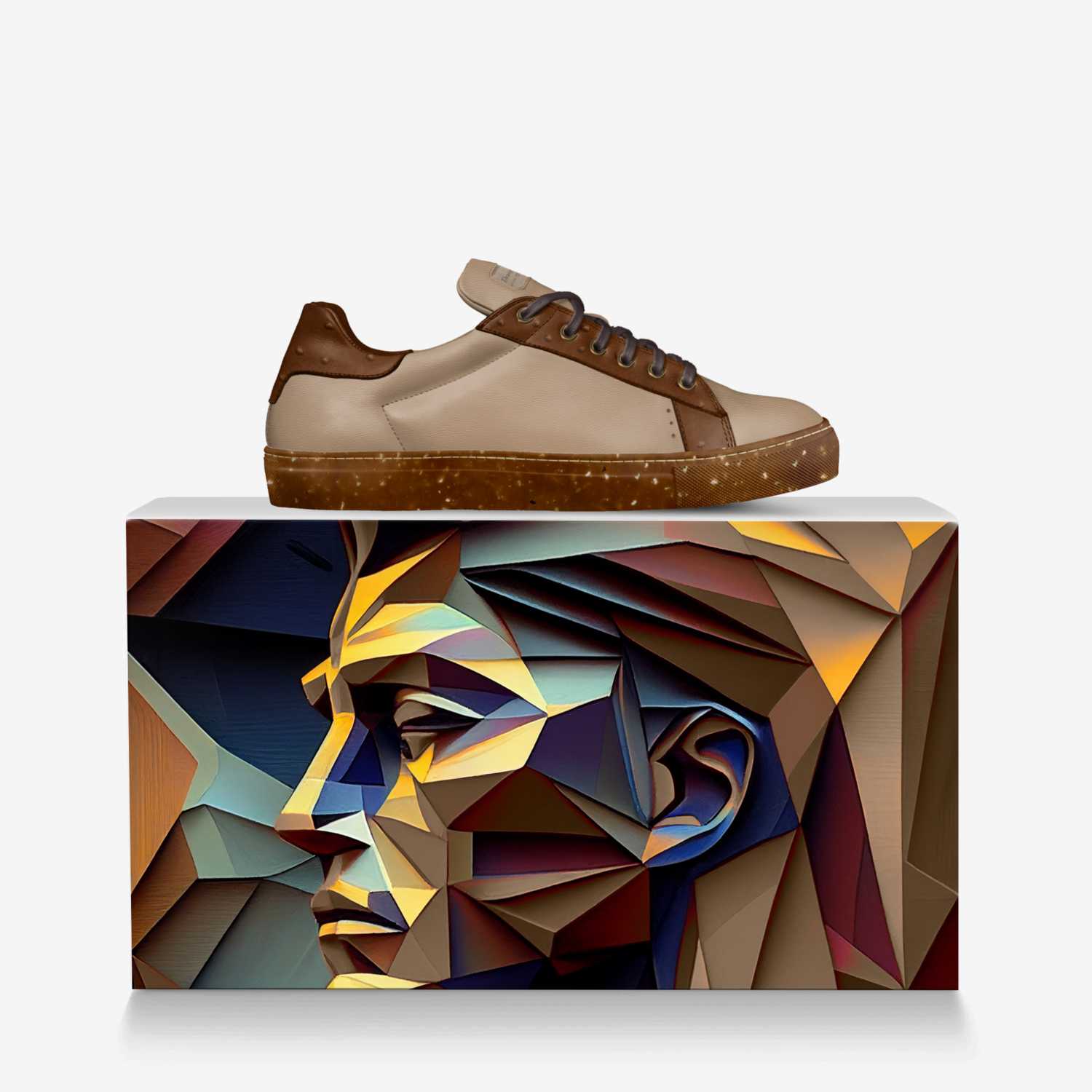 Designafly custom made in Italy shoes by Reynaldo Torres | Over box view