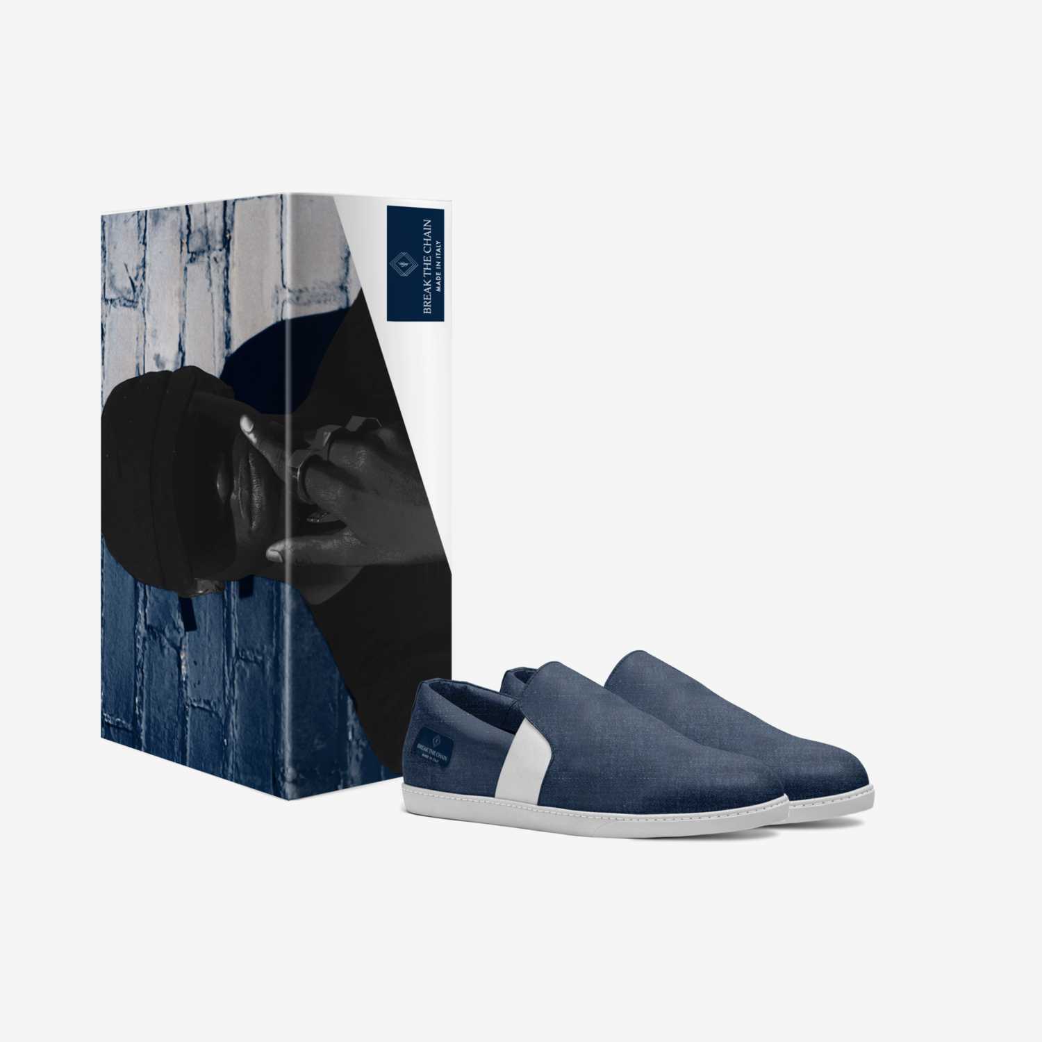 BREAK THE CHAIN  custom made in Italy shoes by Rodney Wilson | Box view