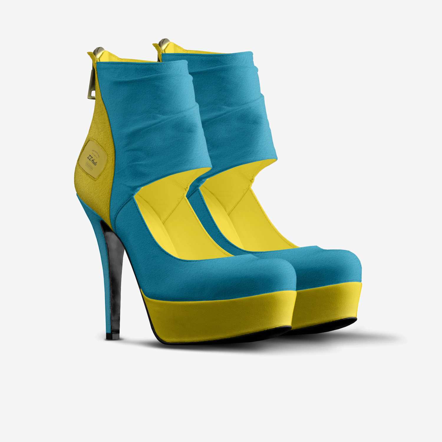 ZZ Heels custom made in Italy shoes by Zeanetta Bradley | Double view
