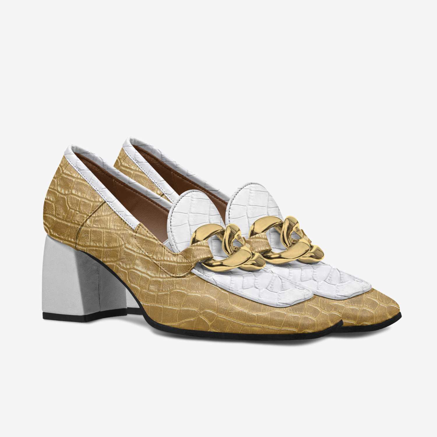 Classy feet custom made in Italy shoes by Malika Shamsiddeen | Double view
