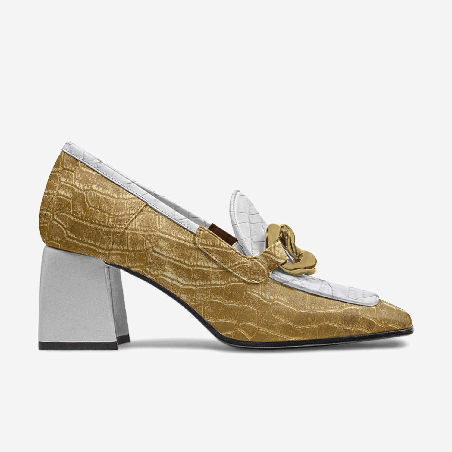 Classy feet custom made in Italy shoes by Malika Shamsiddeen | Side view