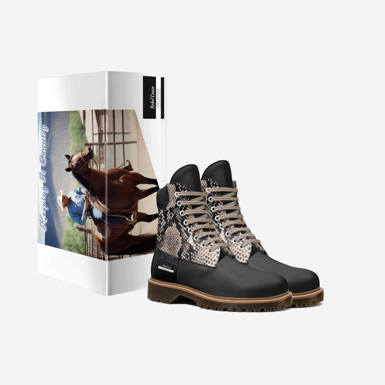 Rebel Cause custom made in Italy shoes by Carrie Richburg | Box view