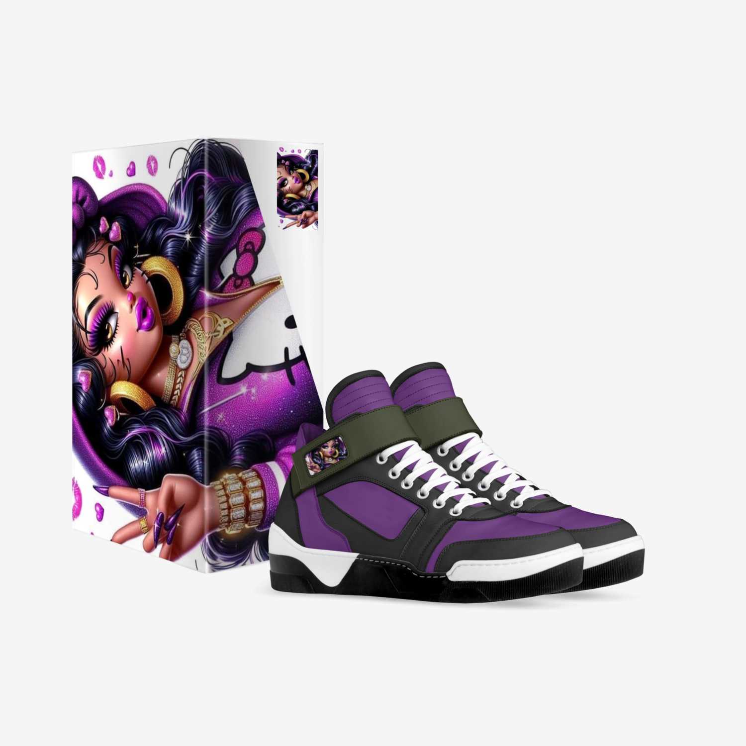 Betty Boop custom made in Italy shoes by Ny-leeka Jackson | Box view