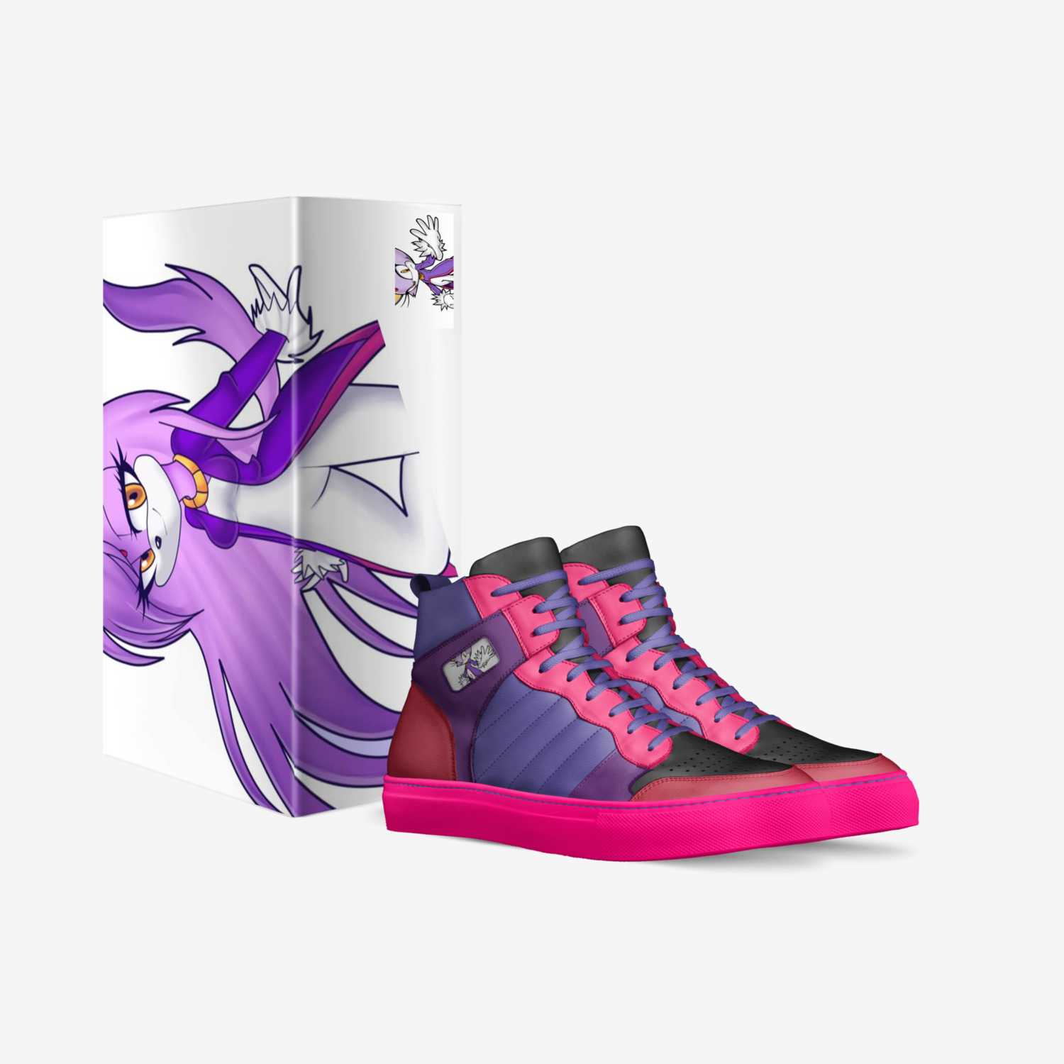 Blaze the Cat custom made in Italy shoes by Ny-leeka Jackson | Box view