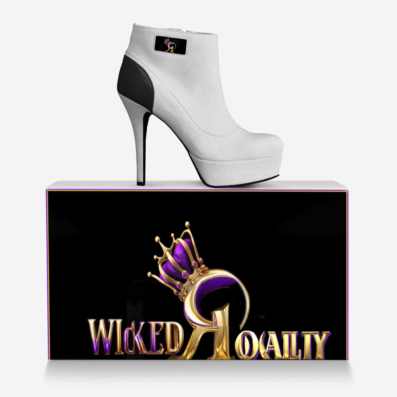 WICKED ROYALTY custom made in Italy shoes by Chantal Olson | Over box view