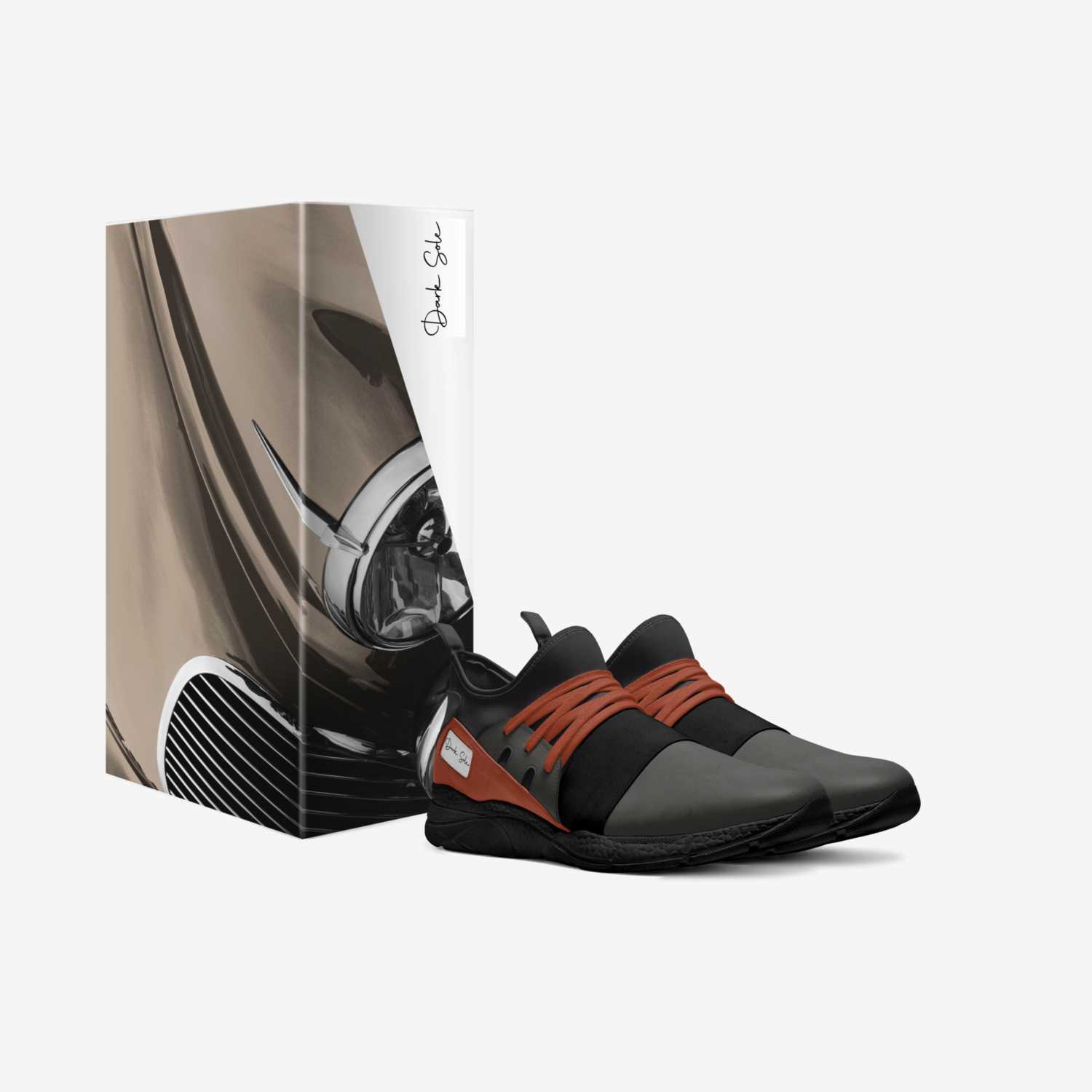 Dark Sole custom made in Italy shoes by Maurice Morrison | Box view