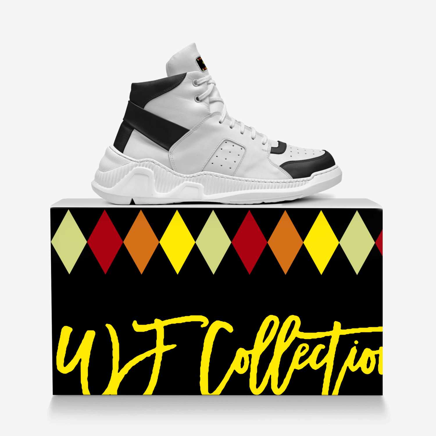 W.F Collection123' custom made in Italy shoes by Reggie Perkins | Over box view