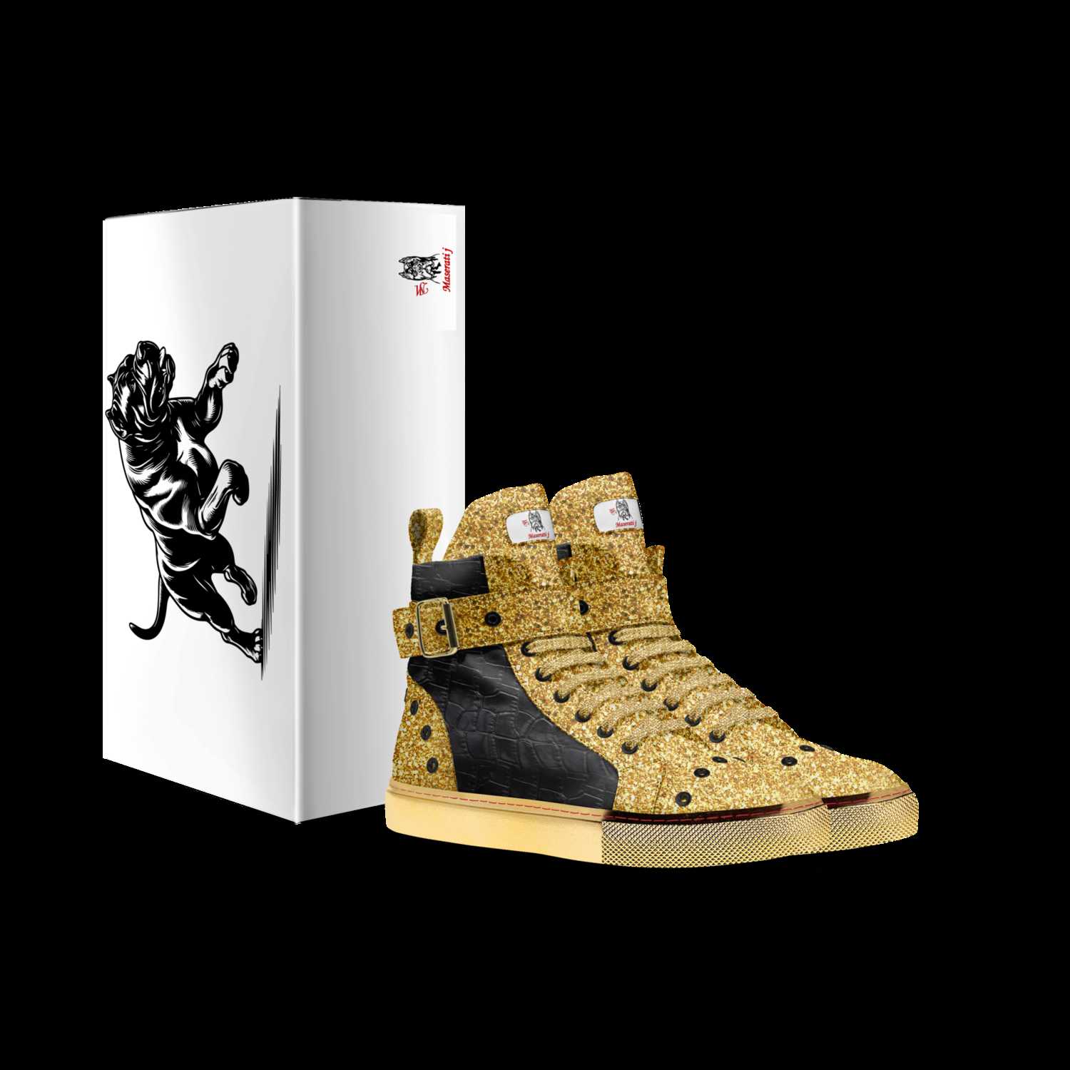 Mj s Gold Cane A Custom Shoe concept by Maserati J