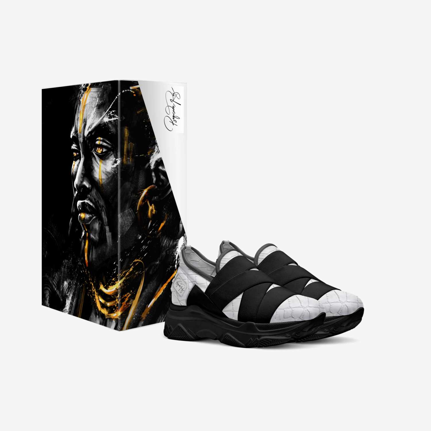 Boqorada Raz custom made in Italy shoes by Selena A Razo Bell | Box view