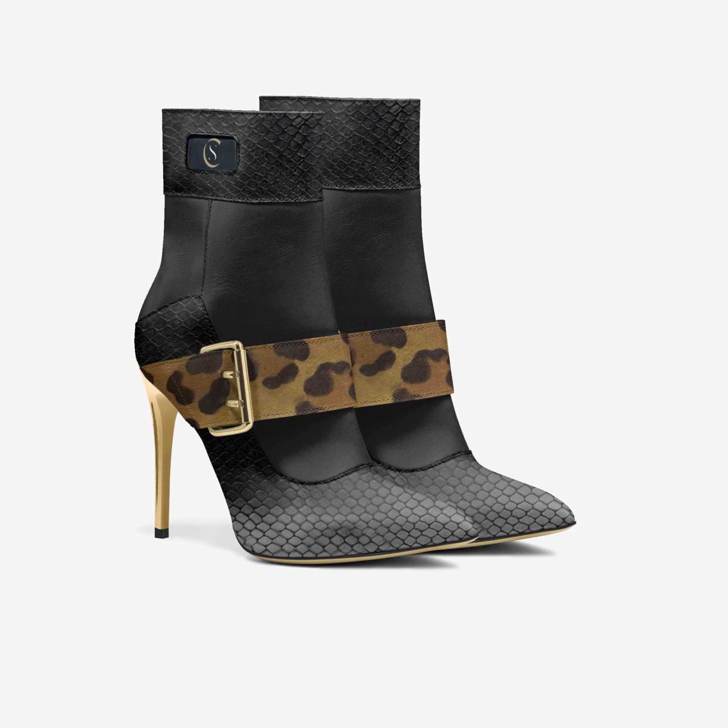 Megan custom made in Italy shoes by Christian Soles Collection | Double view