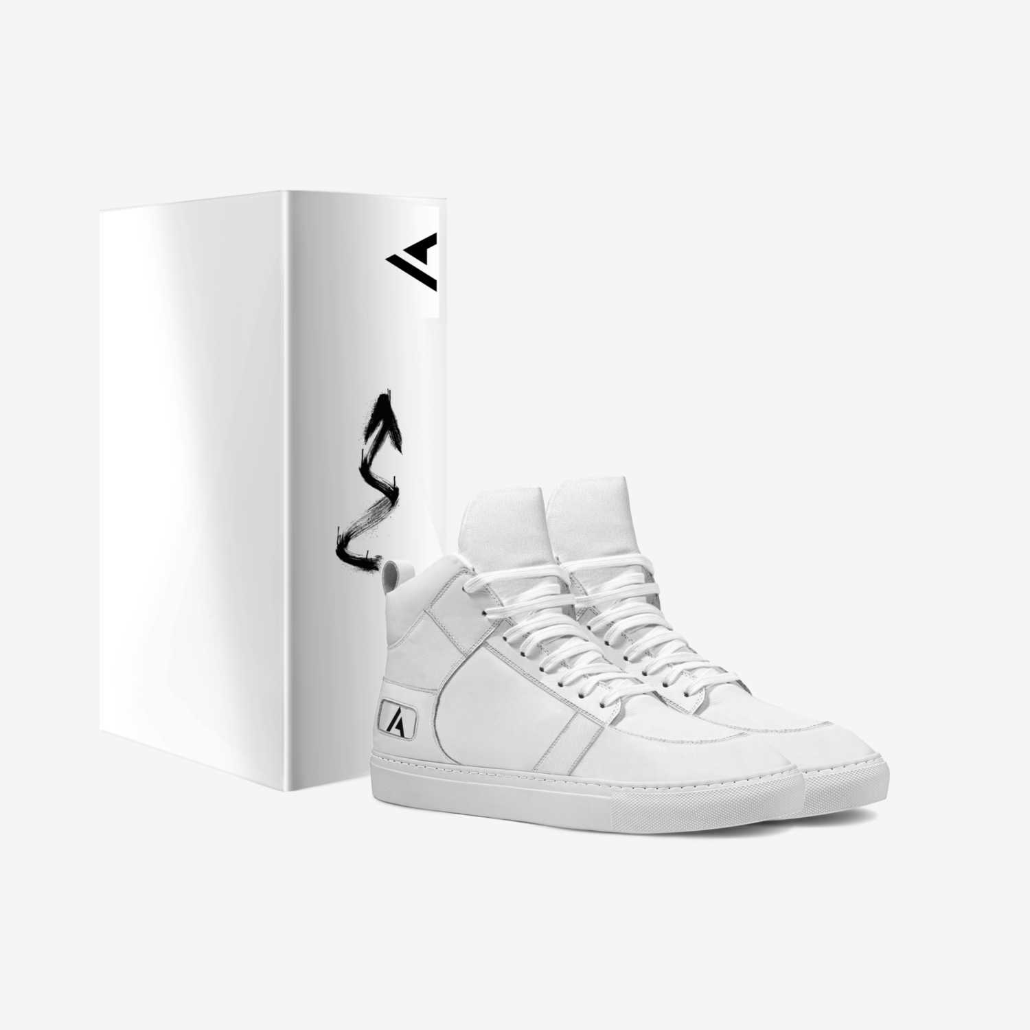 Fresh White Kicks custom made in Italy shoes by Aaron Belyea | Box view