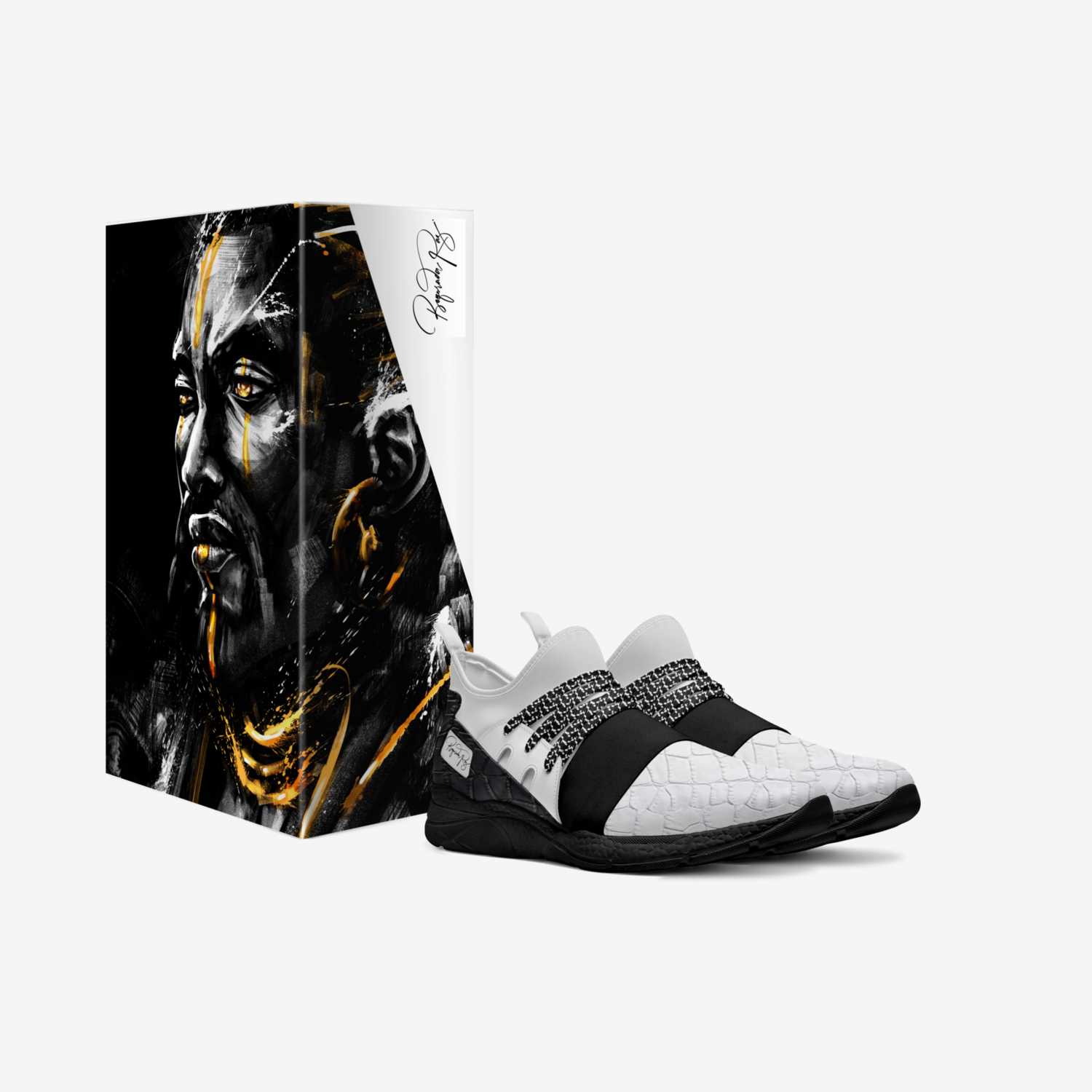 Boqorada Raz custom made in Italy shoes by Selena A Razo Bell | Box view