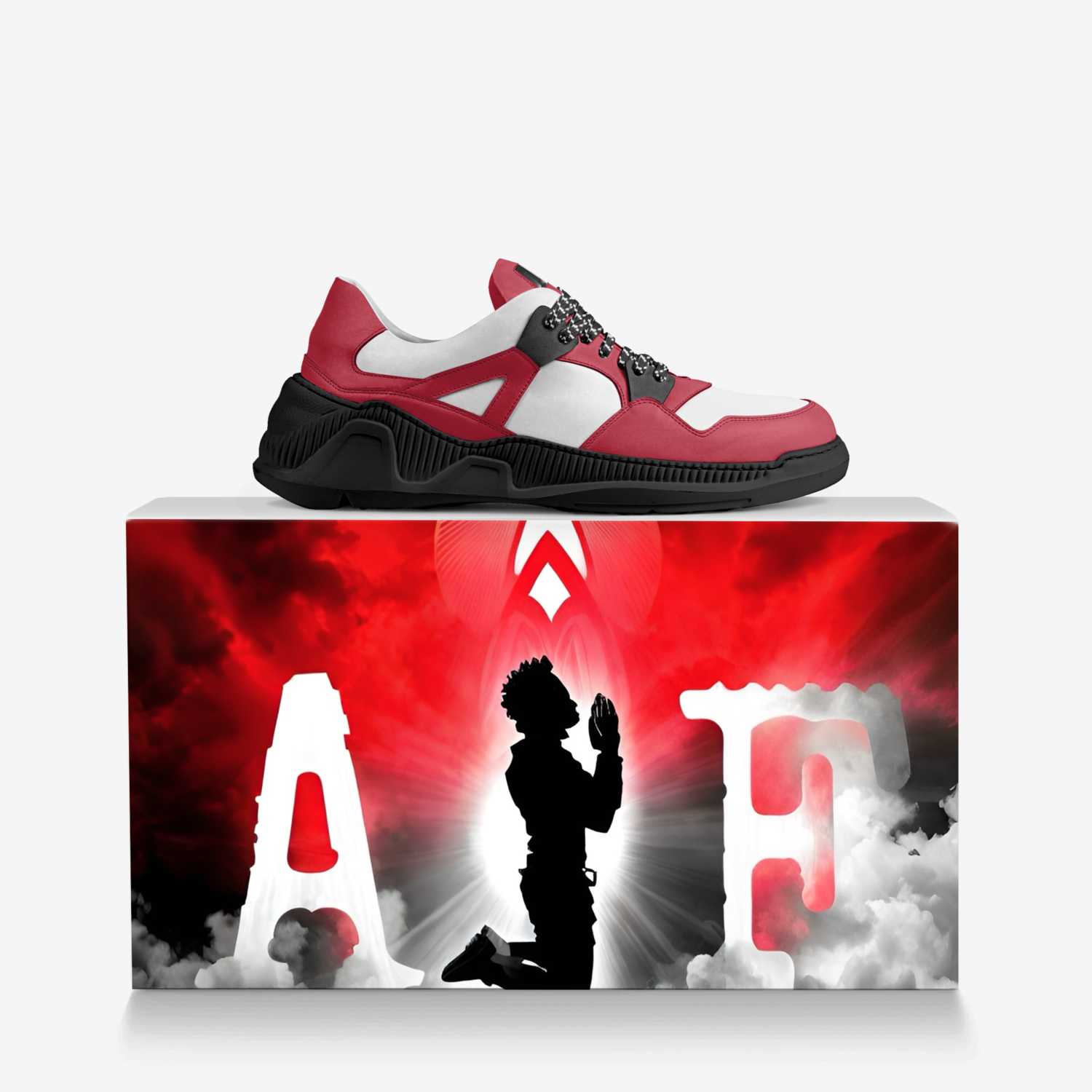 AIF 17s  custom made in Italy shoes by Deante Steele | Over box view