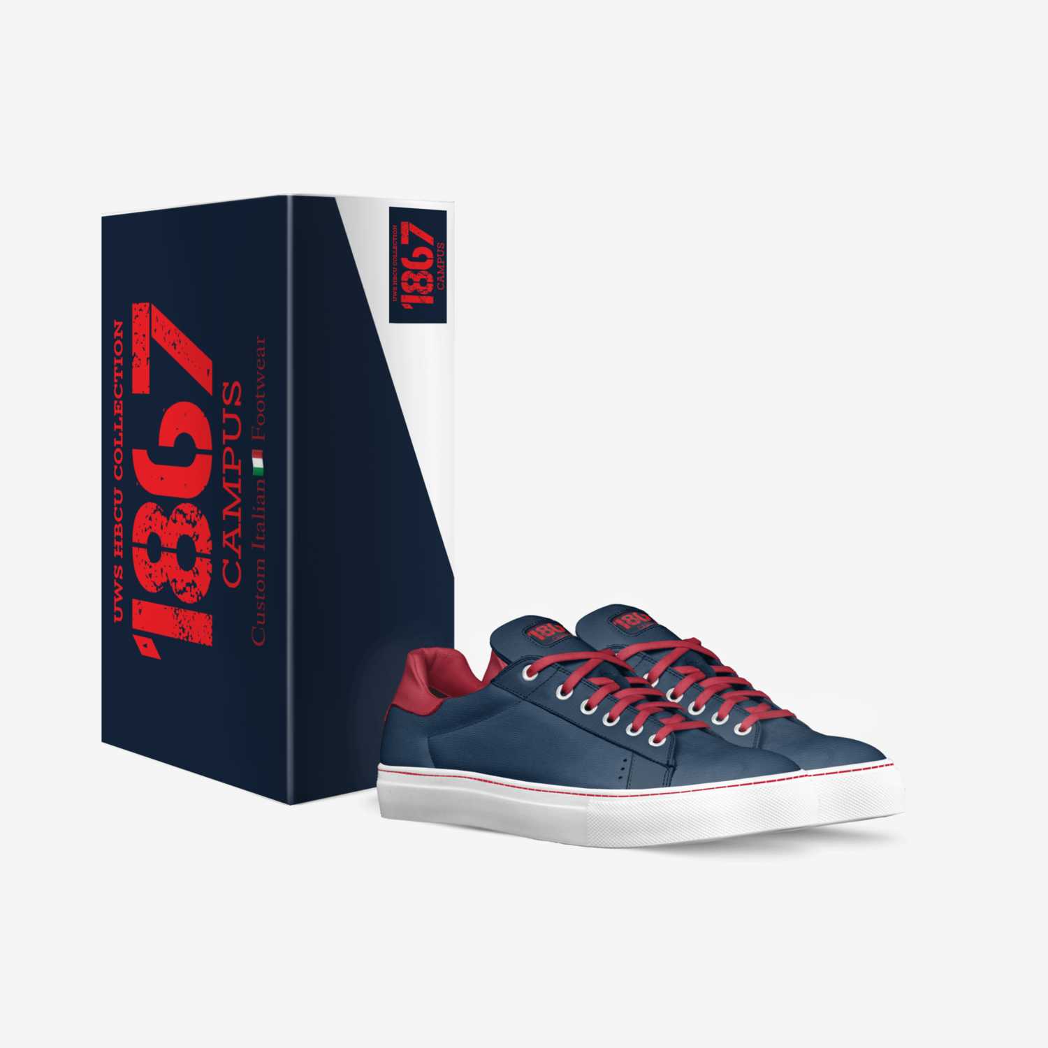 1867 Campus custom made in Italy shoes by Urbanwallstreet Earl | Box view
