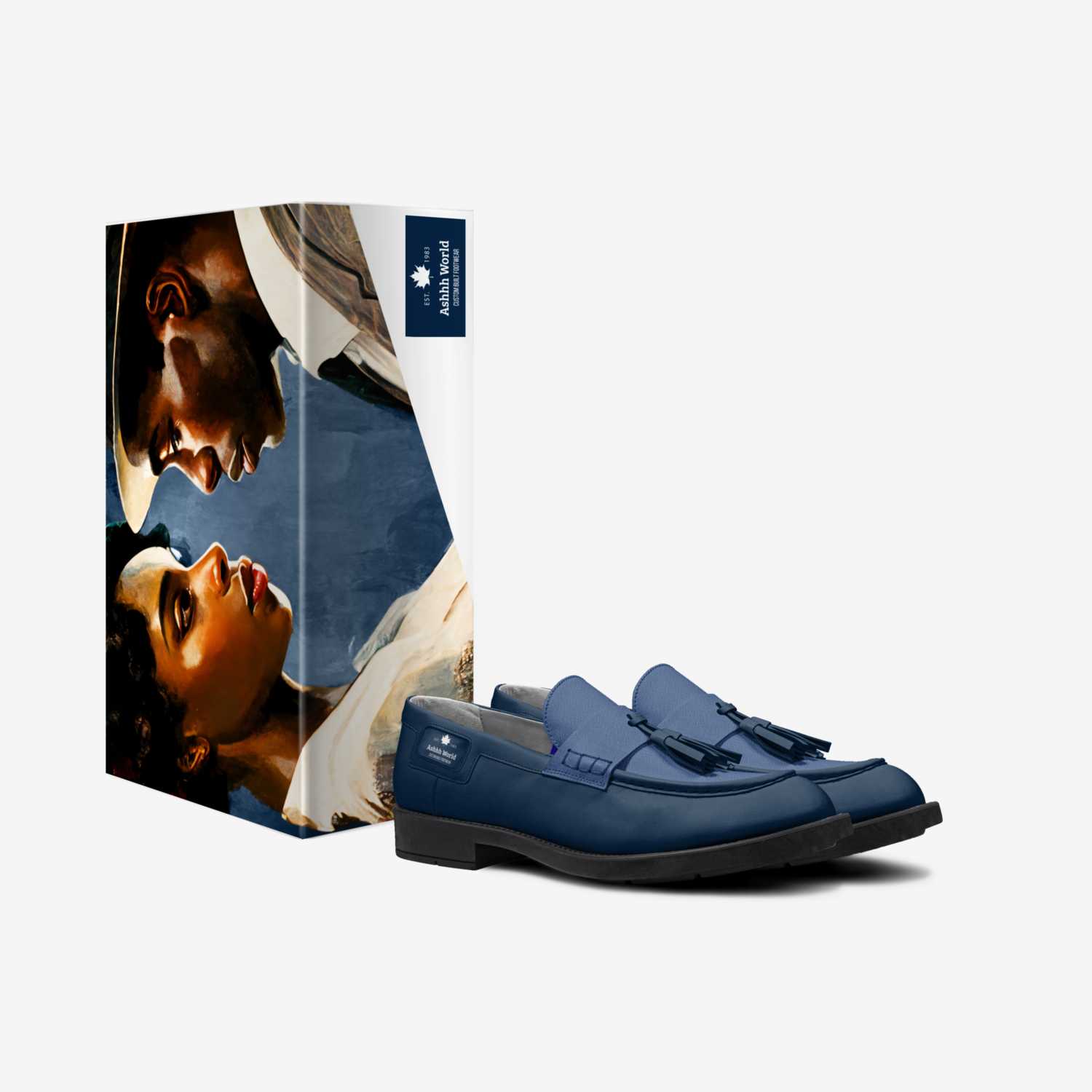 Ashhh World custom made in Italy shoes by Ebony Williams | Box view