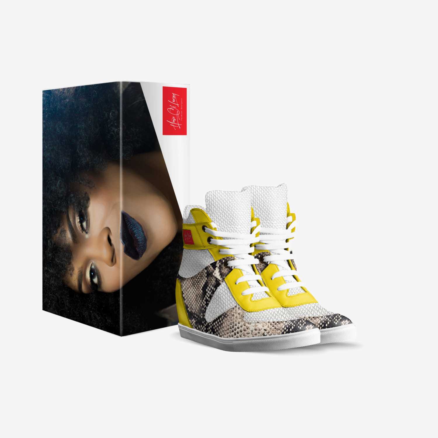 Nicole Kelley custom made in Italy shoes by Colette Bates | Box view