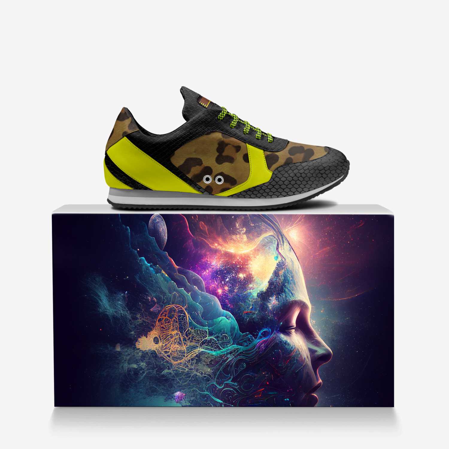 Derring-Do custom made in Italy shoes by Gifford Jones | Over box view
