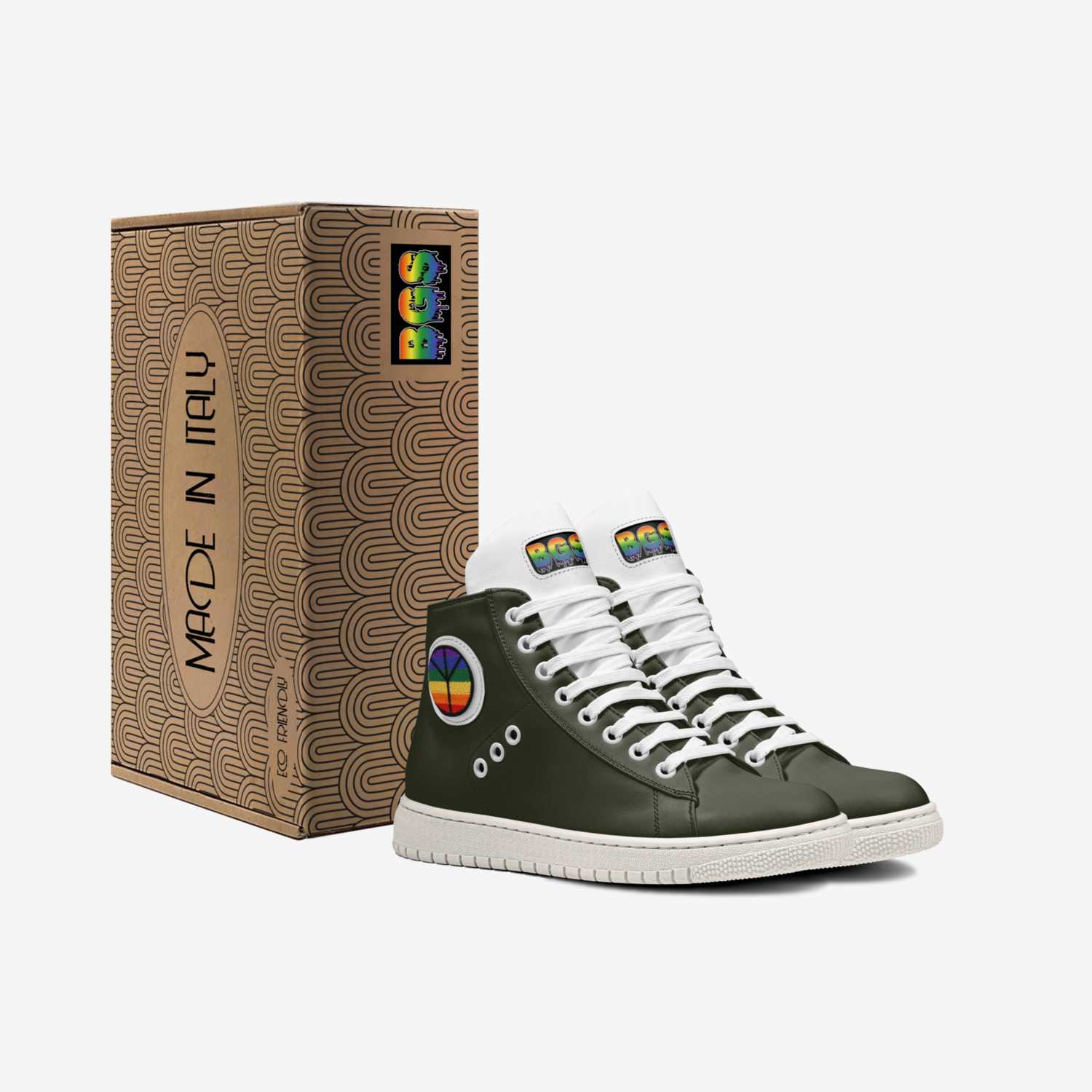 BGS 1 custom made in Italy shoes by Cory Searcy | Box view