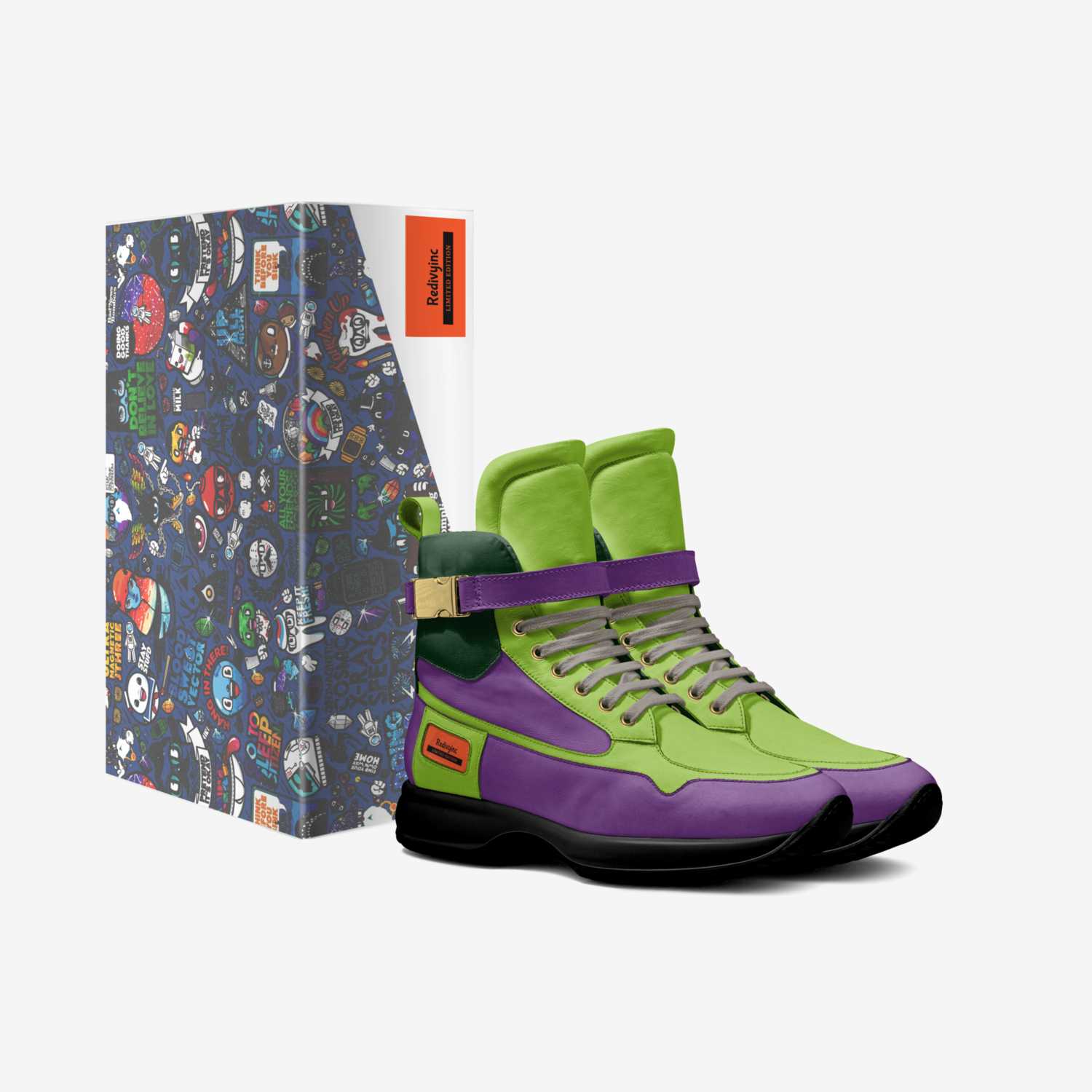 Redivyinc custom made in Italy shoes by Tondrica Miller | Box view