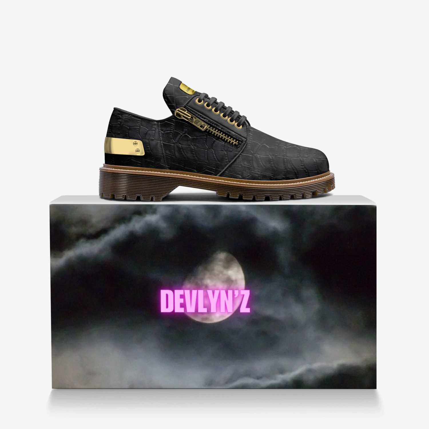 MUNEWALKER II custom made in Italy shoes by Ruben Peeler | Over box view