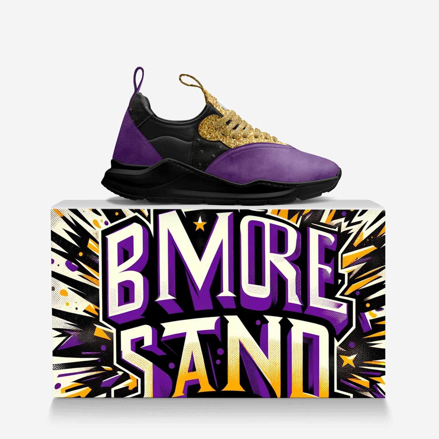 The 95 Series E custom made in Italy shoes by Donnie Mason | Over box view