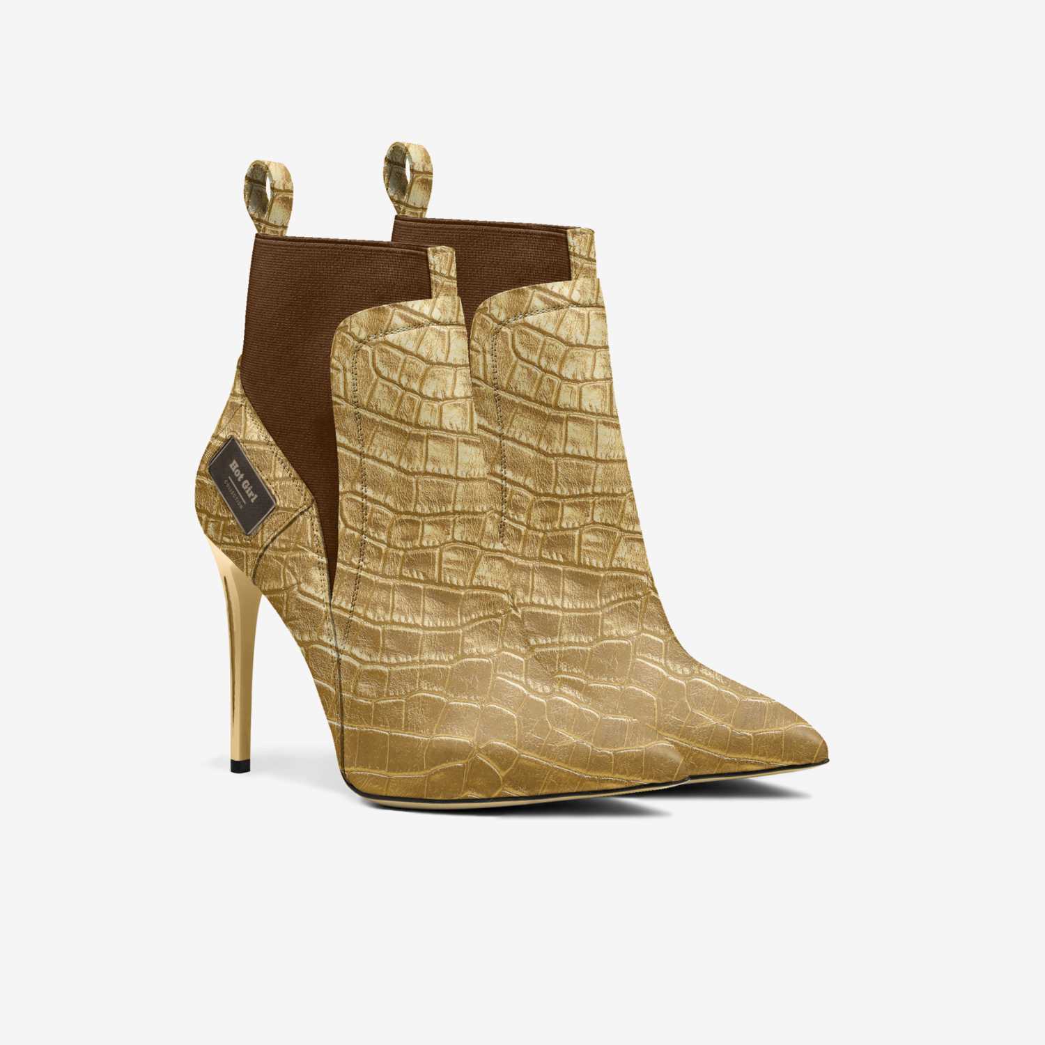 Hot Girl  custom made in Italy shoes by Oliver Griffin | Double view