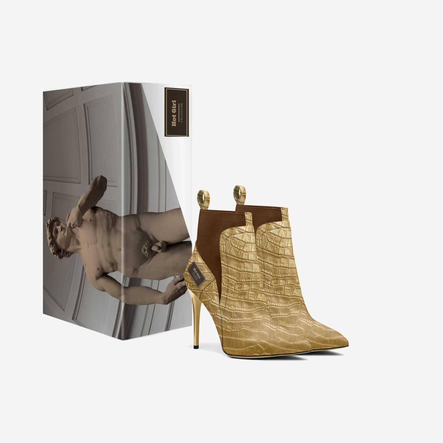 Hot Girl  custom made in Italy shoes by Oliver Griffin | Box view