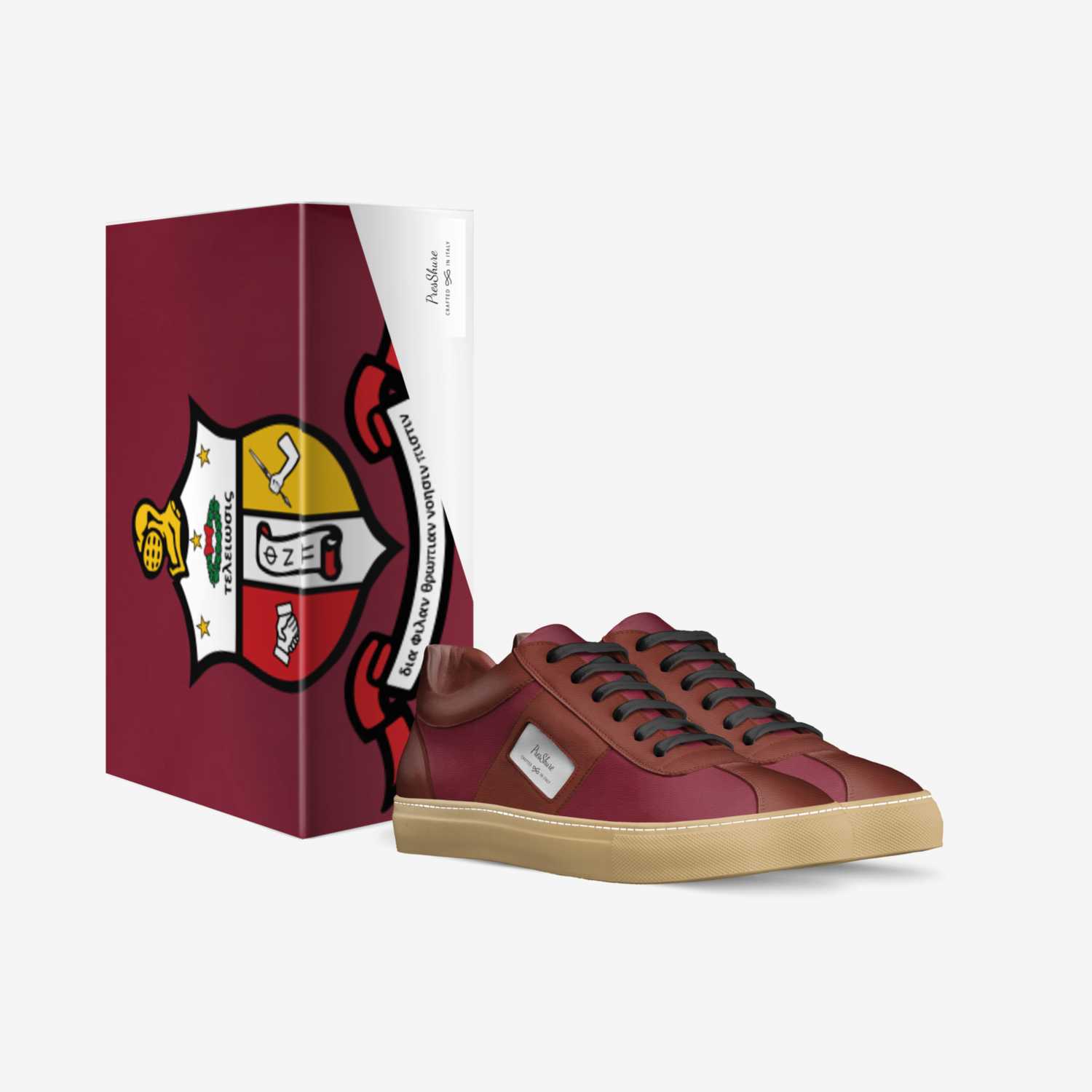 PresShure custom made in Italy shoes by Shakita Briscoe | Box view