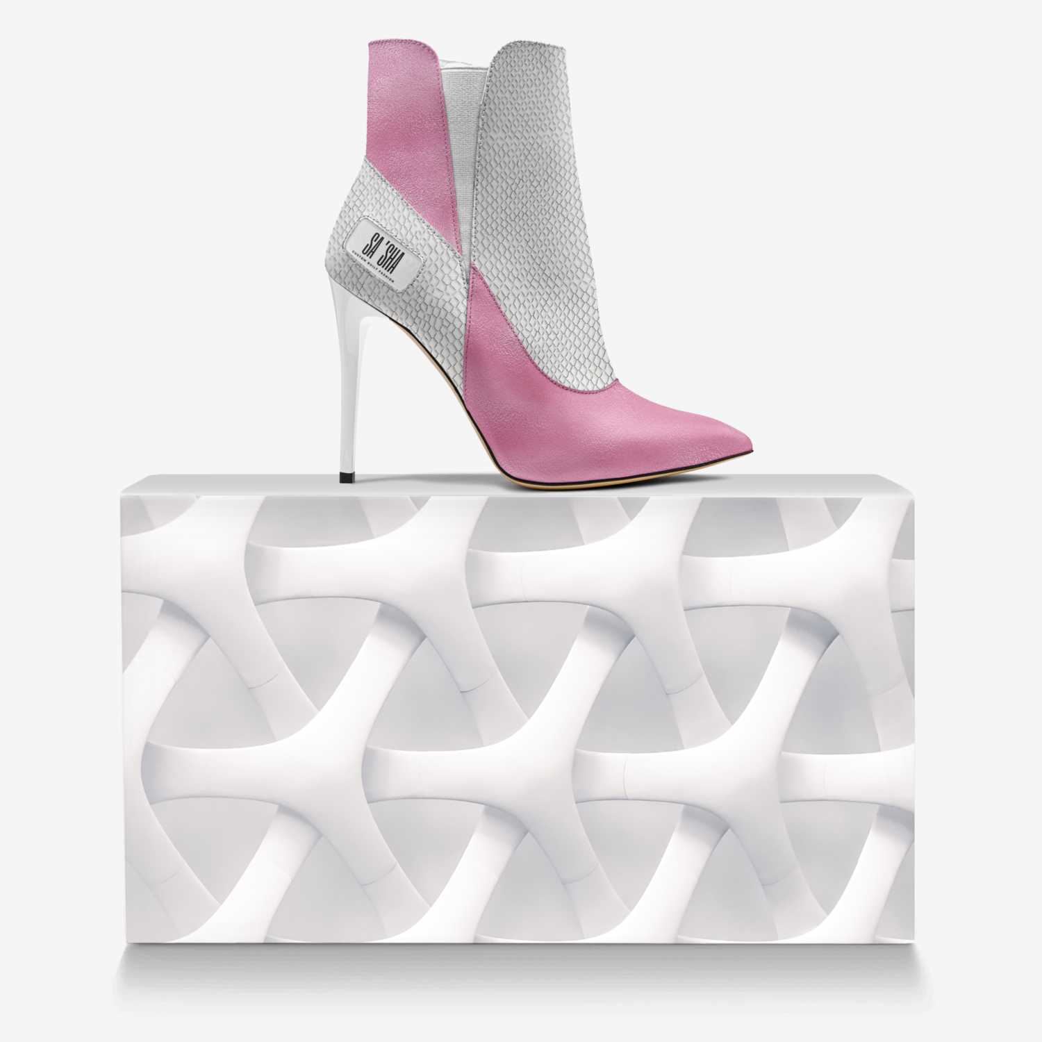 Sa’Sha custom made in Italy shoes by Shannon Phillips | Over box view