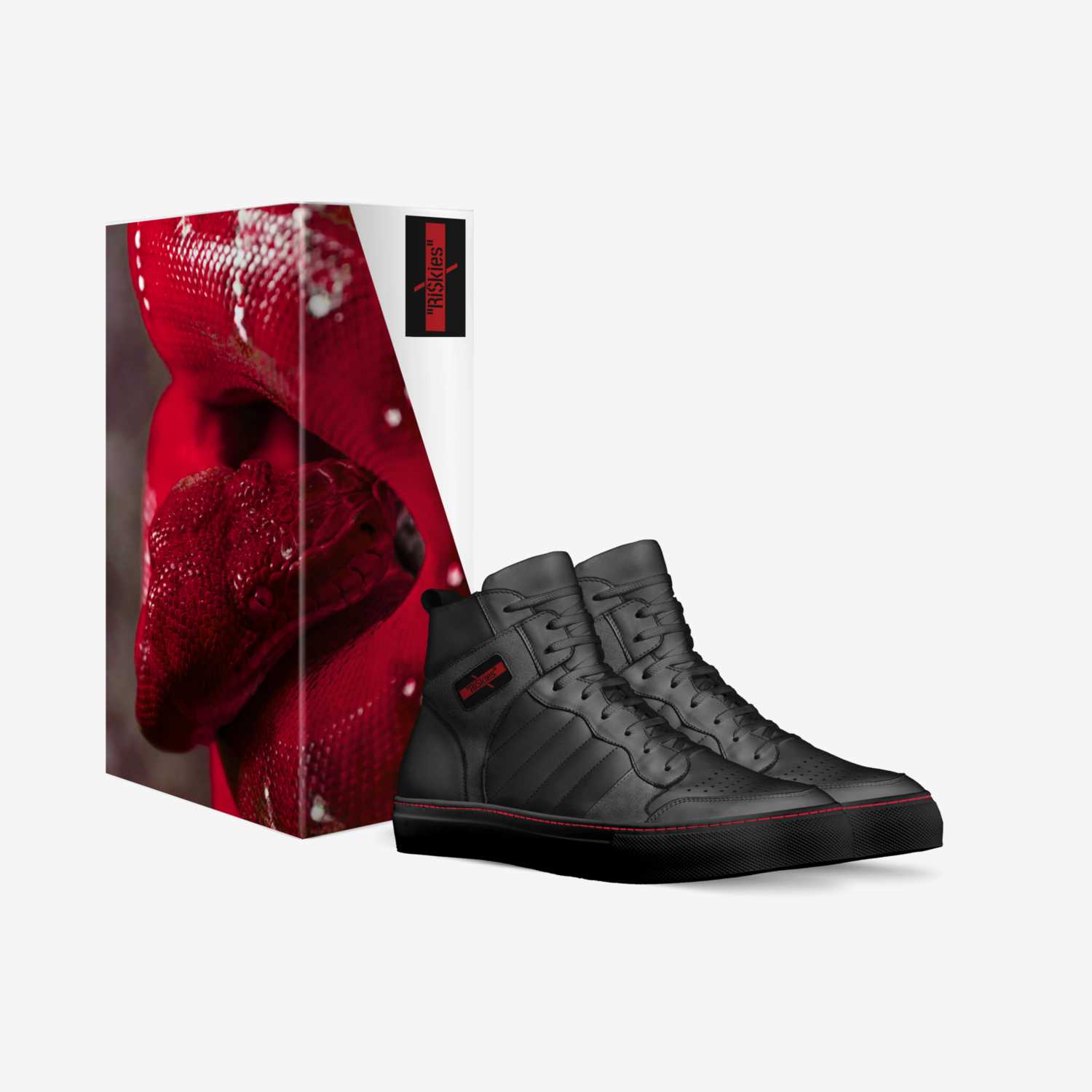 "Ri$kies" custom made in Italy shoes by Randy Riggins Jr | Box view