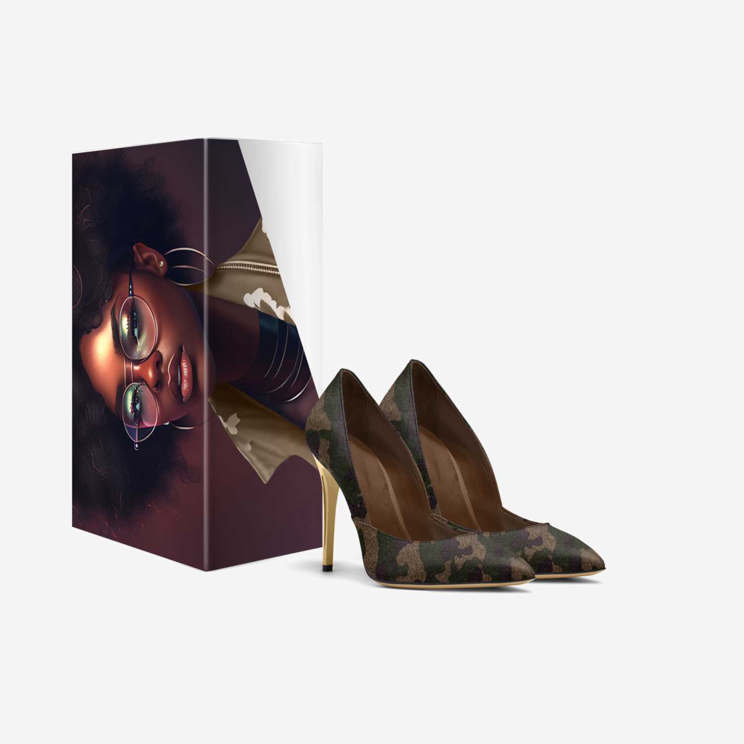 Ashley World X custom made in Italy shoes by Ebony Williams | Box view