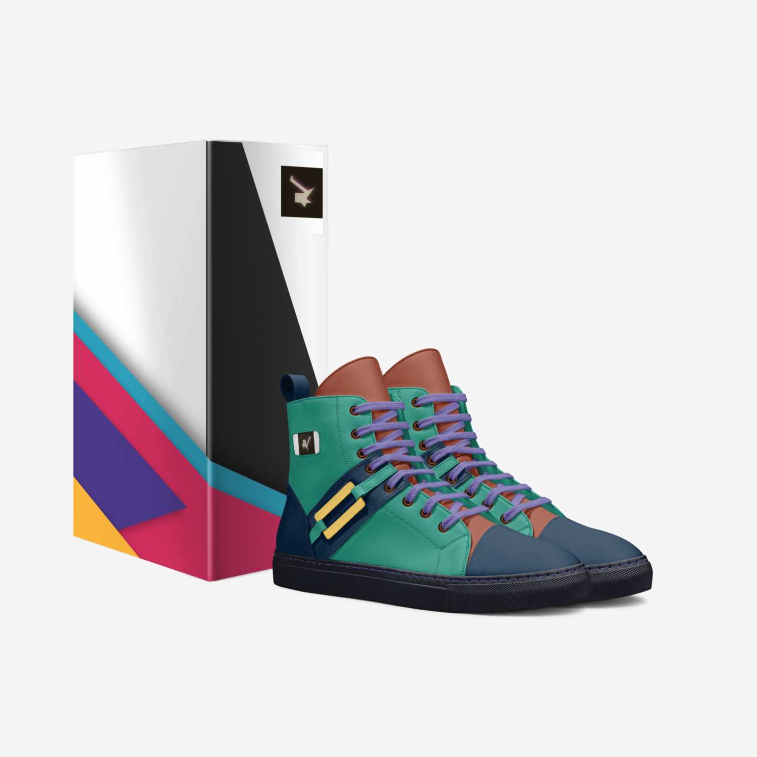CheckeredGoose z1 custom made in Italy shoes by Greg Snow | Box view