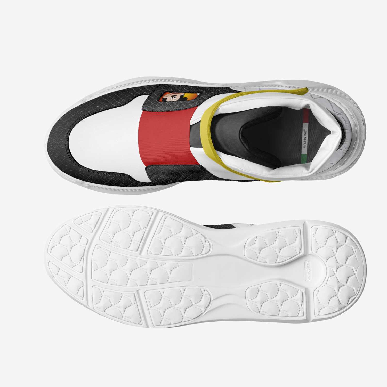 The Mickey Origins custom made in Italy shoes by Rich King | Top view