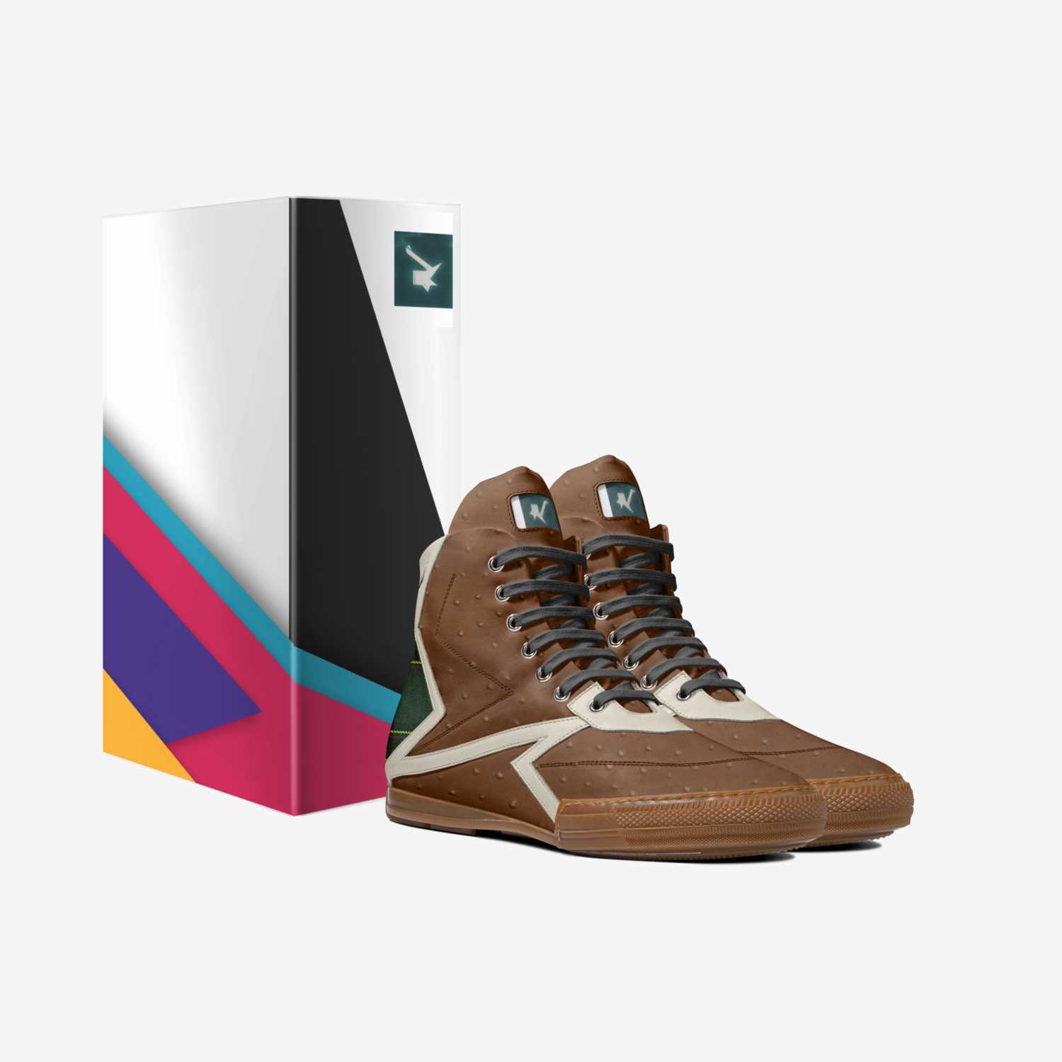 CheckeredGoose z8 custom made in Italy shoes by Greg Snow | Box view