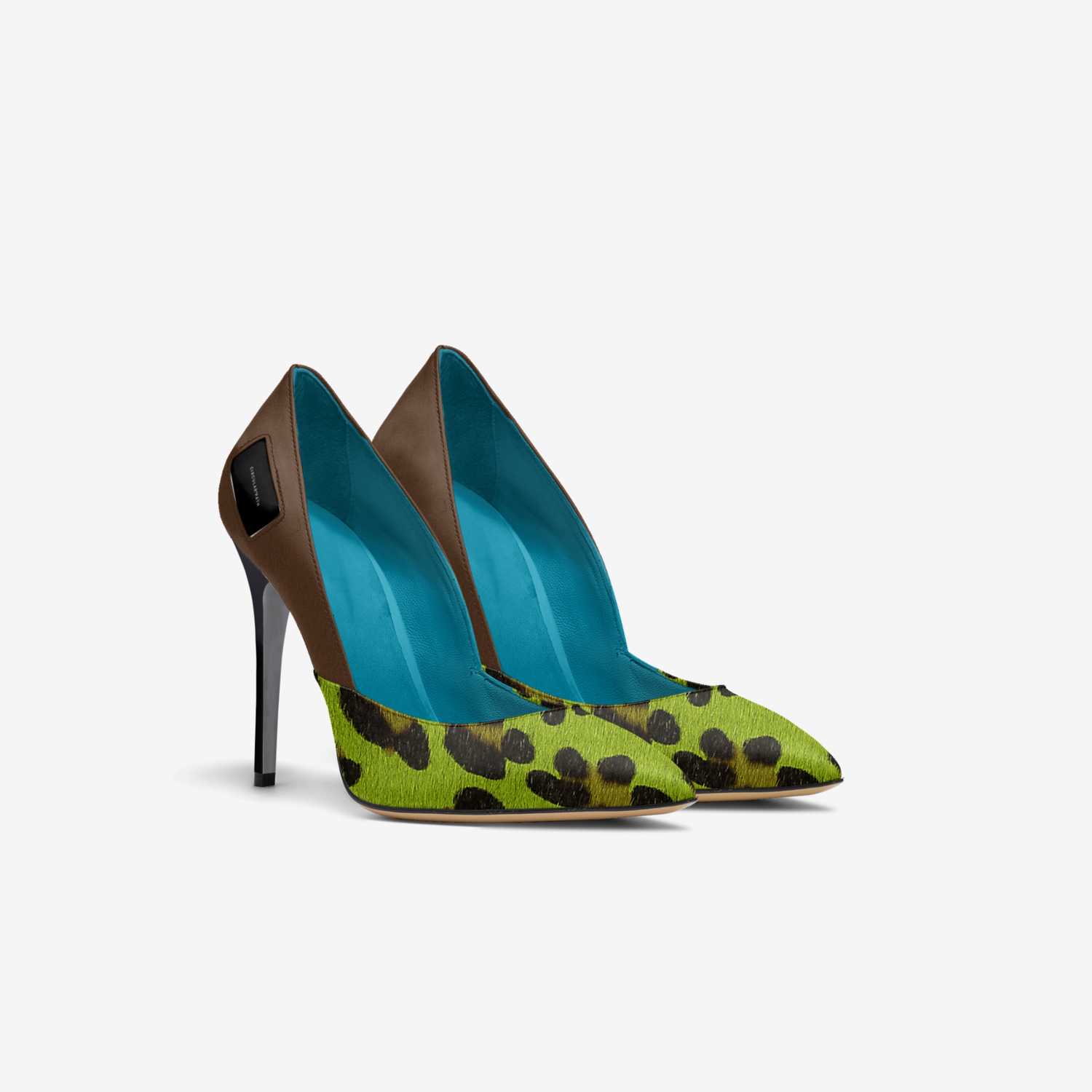 CIRCULAR PATH custom made in Italy shoes by Amanda Murray | Double view