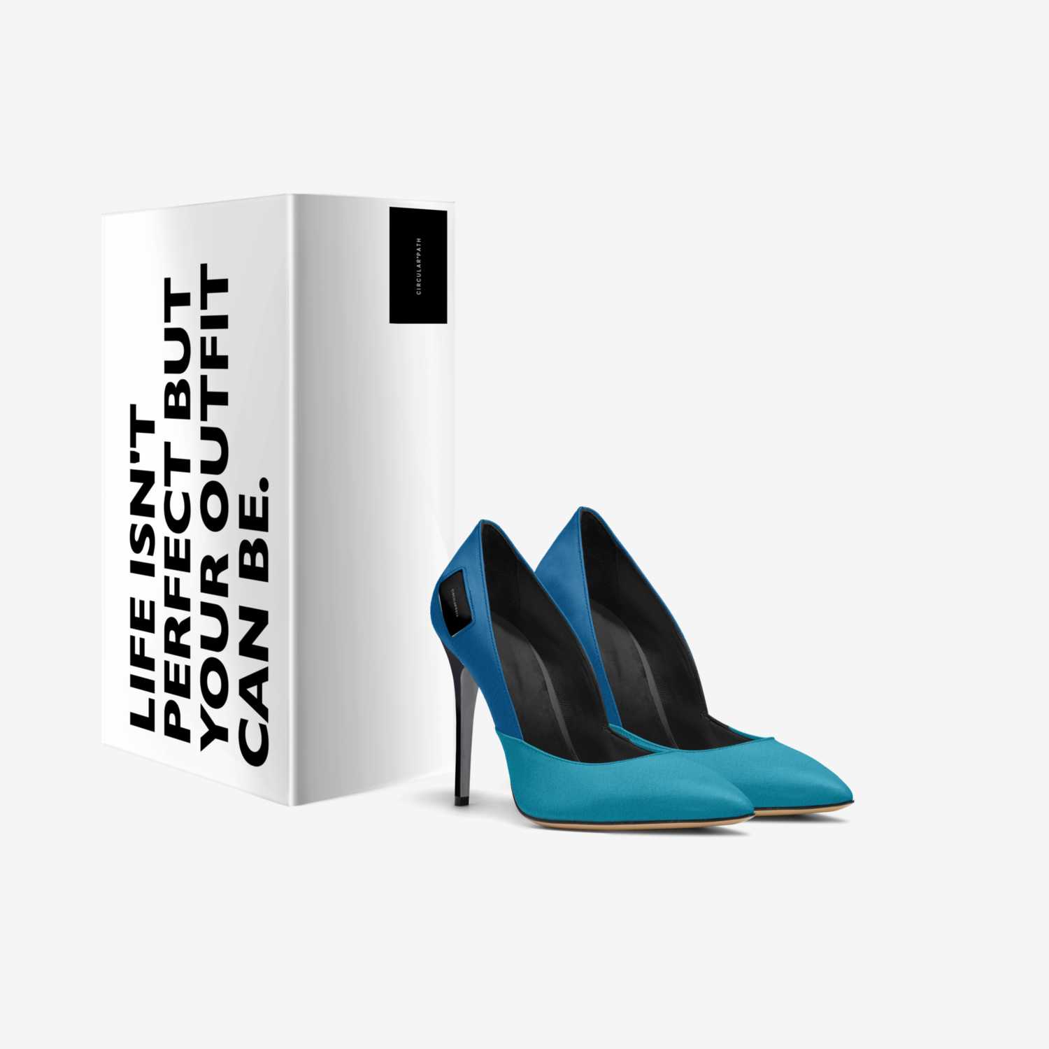 CIRCULAR PATH custom made in Italy shoes by Amanda Murray | Box view