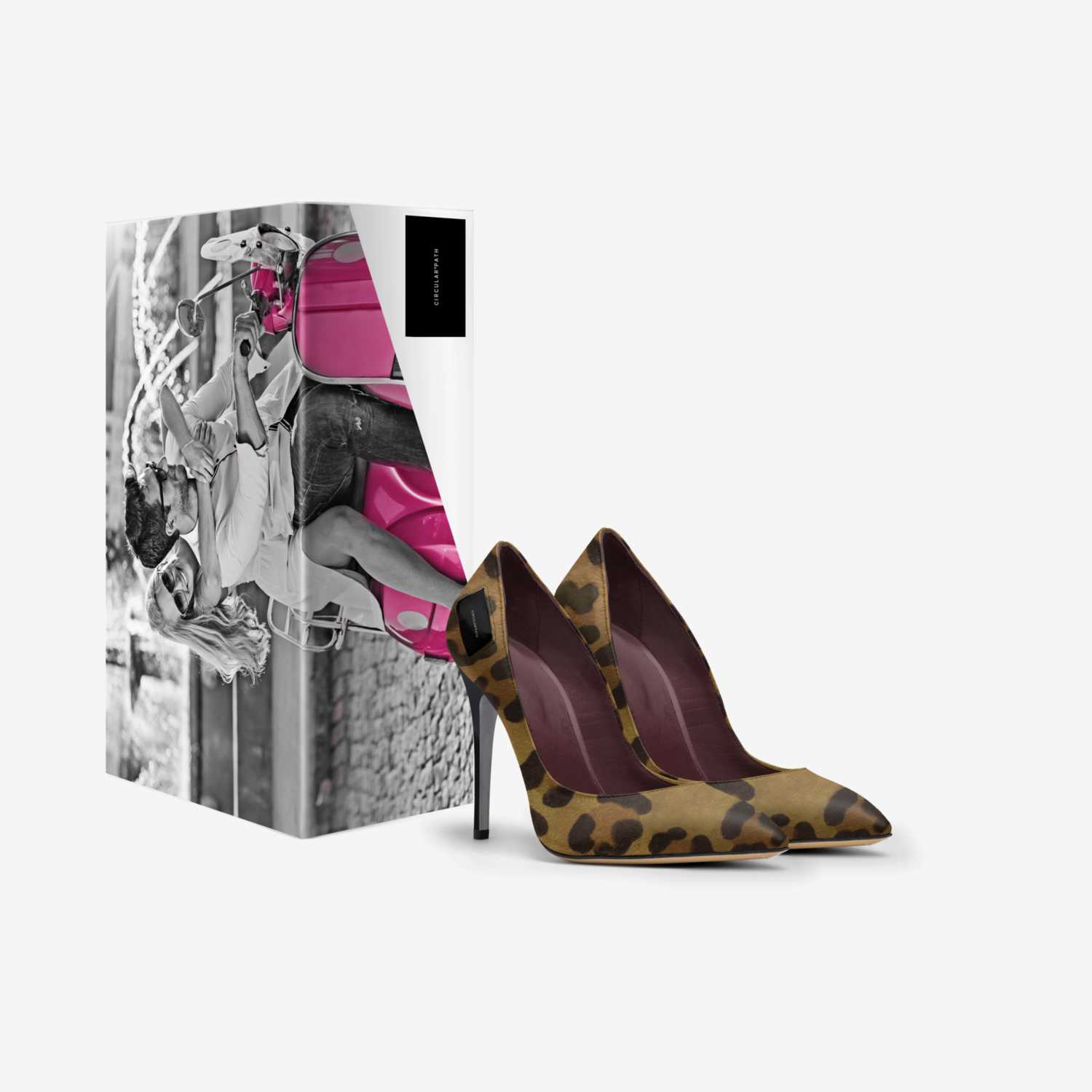 CIRCULAR PATH custom made in Italy shoes by Amanda Murray | Box view
