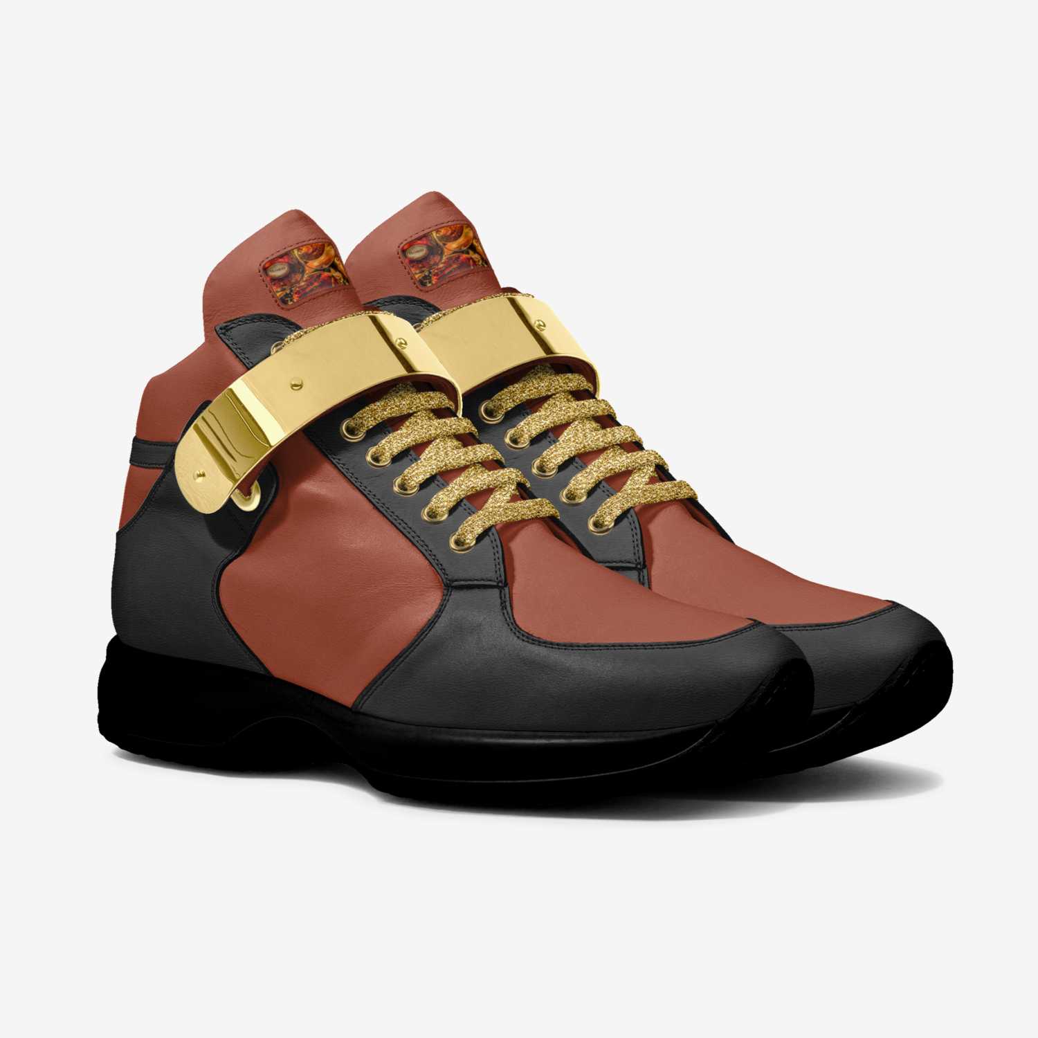 Hennessy custom made in Italy shoes by Ny-leeka Jackson | Double view
