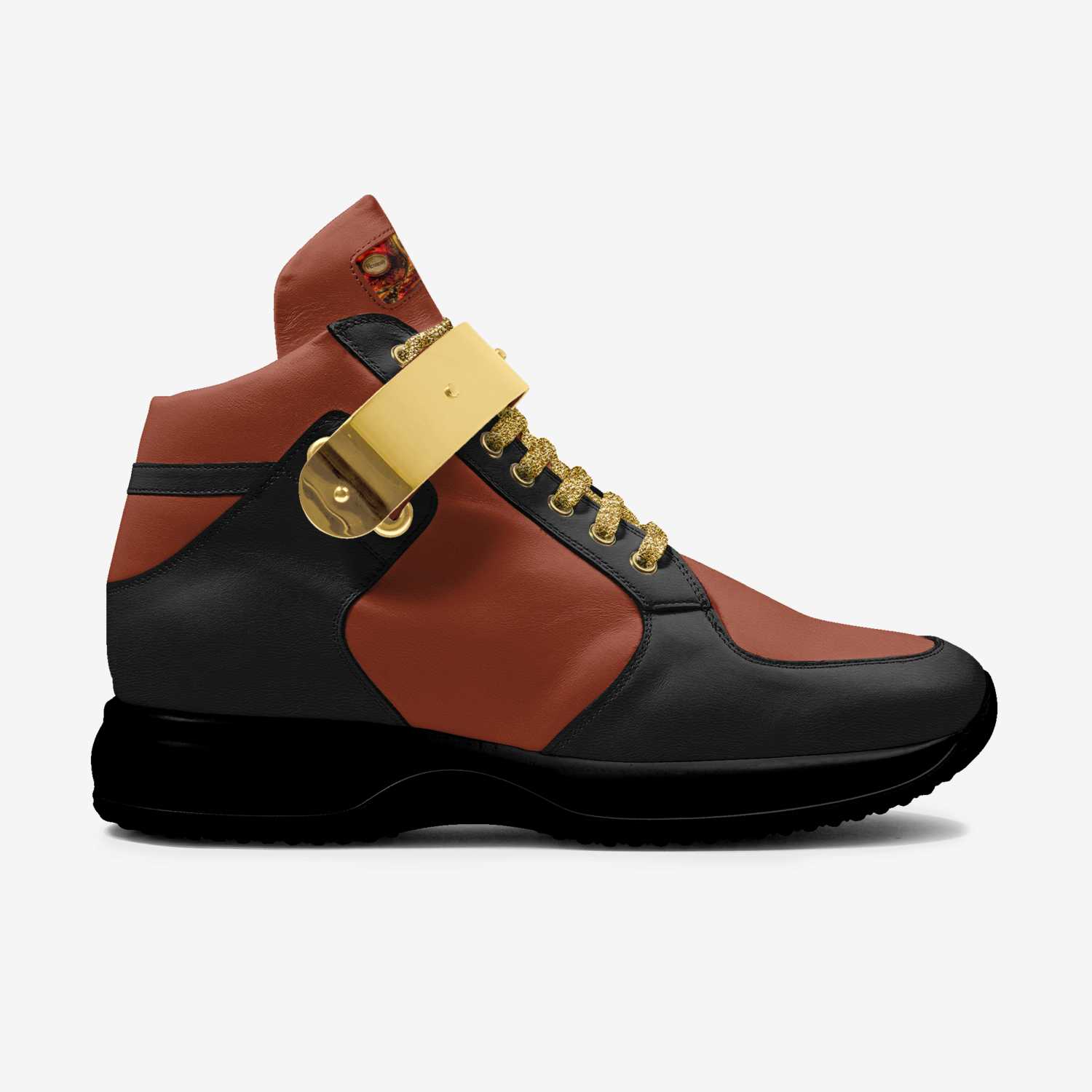 Hennessy custom made in Italy shoes by Ny-leeka Jackson | Side view